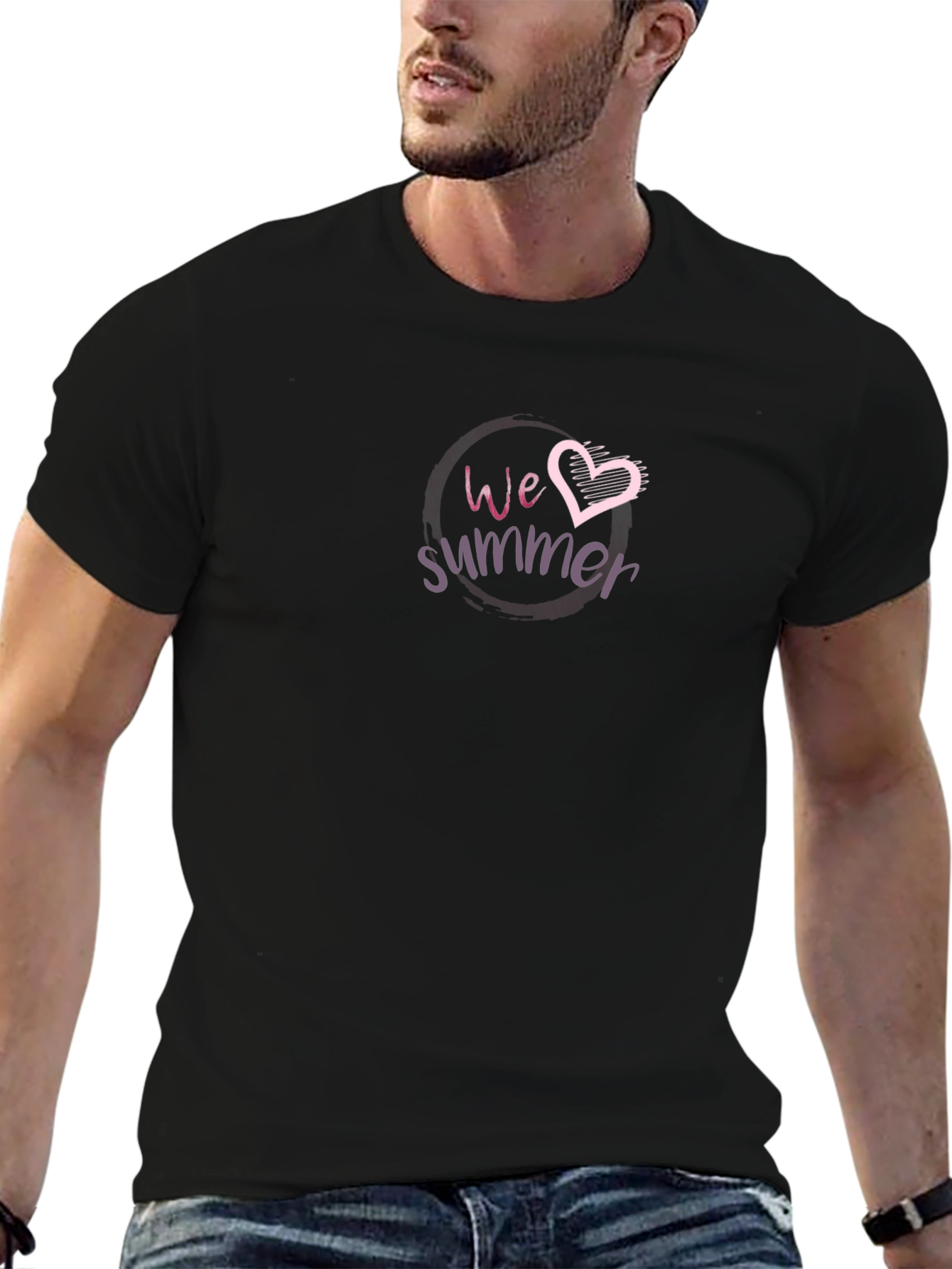 We Love Summer T-Shirt - Black