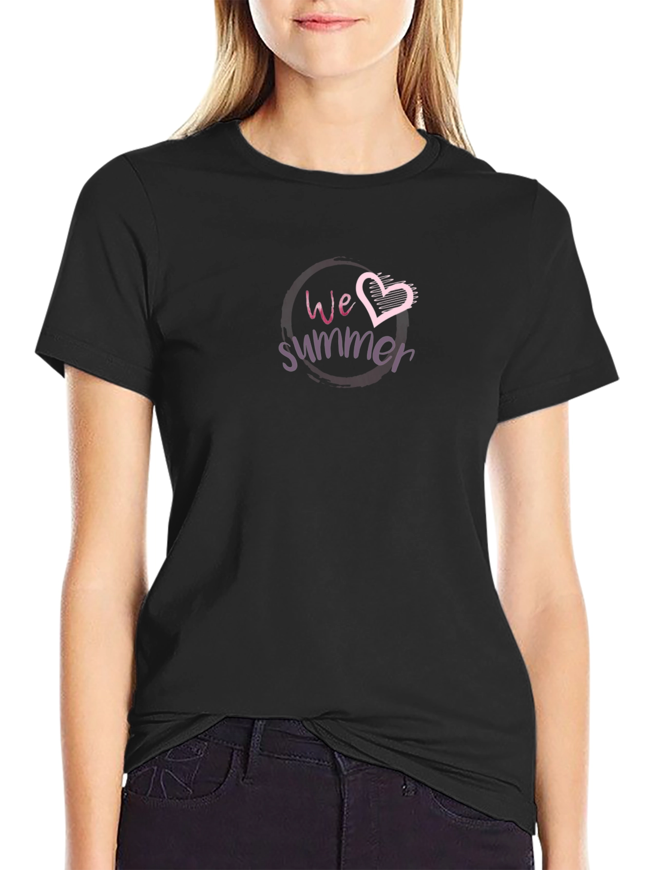 We Love Summer T-Shirt - Black