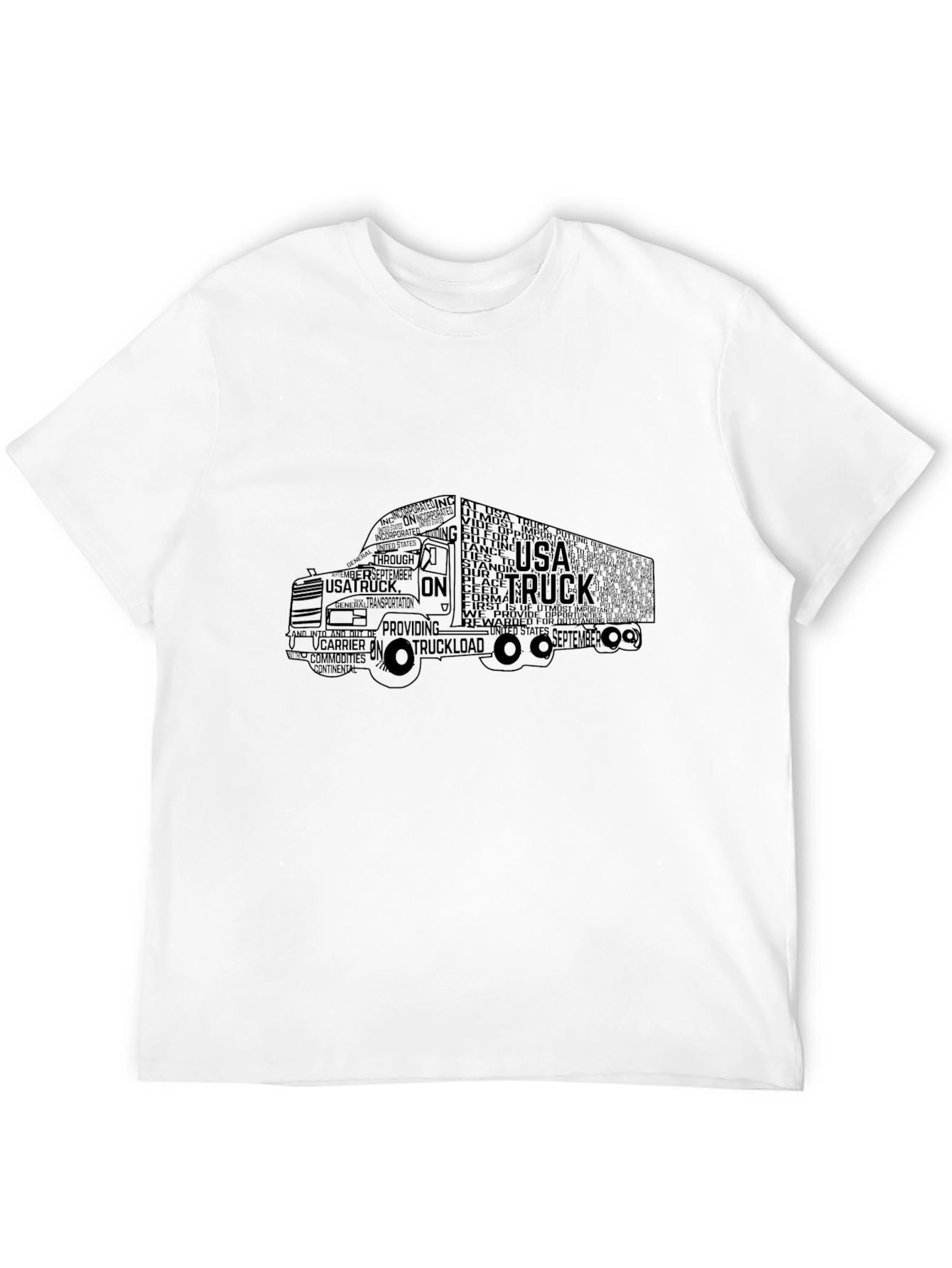 USA Truck T-Shirt - Word Art Design