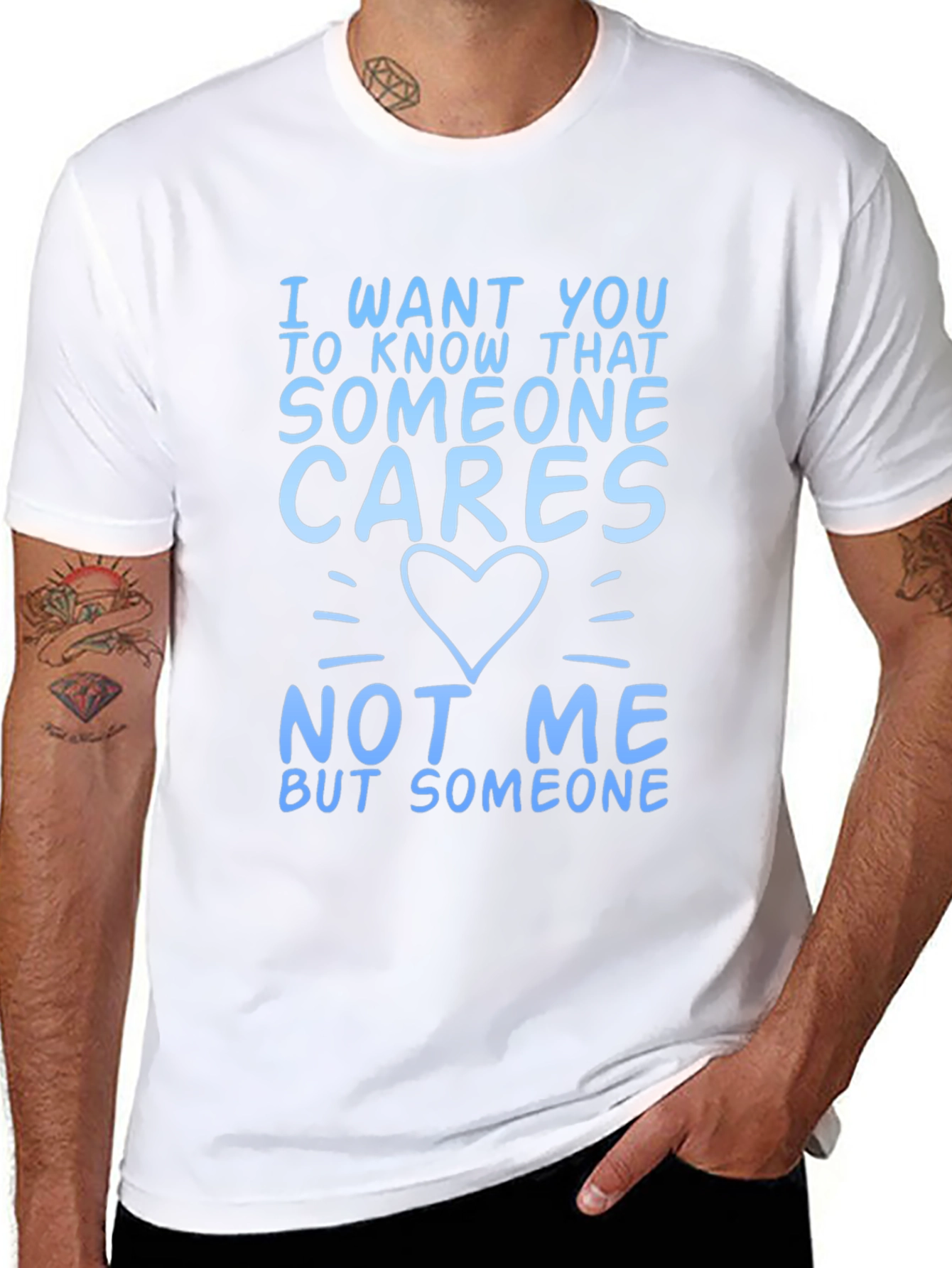 Someone Cares Funny Graphic T-Shirt