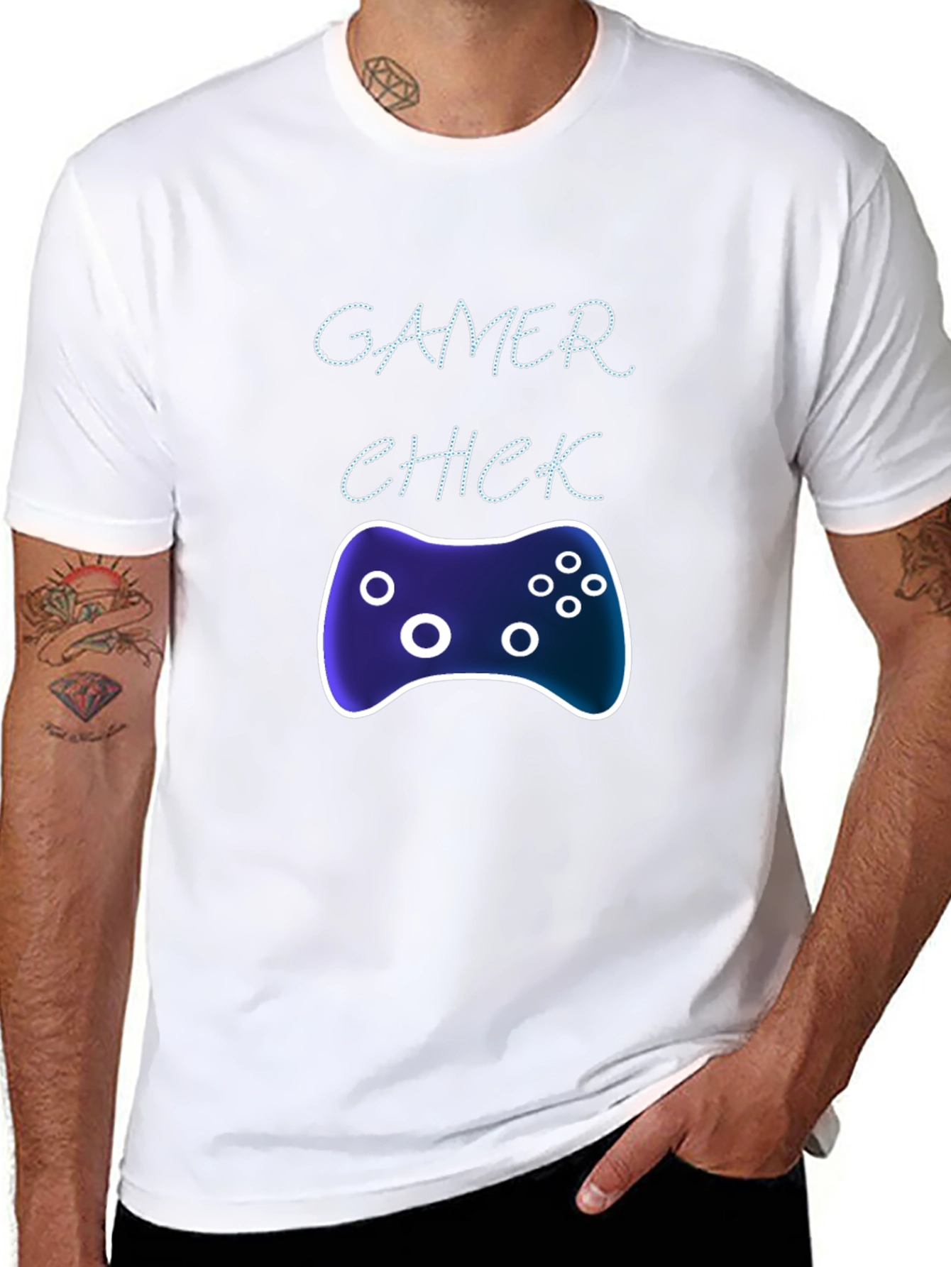 Gamer Chick Graphic Tee - Black Casual T-Shirt