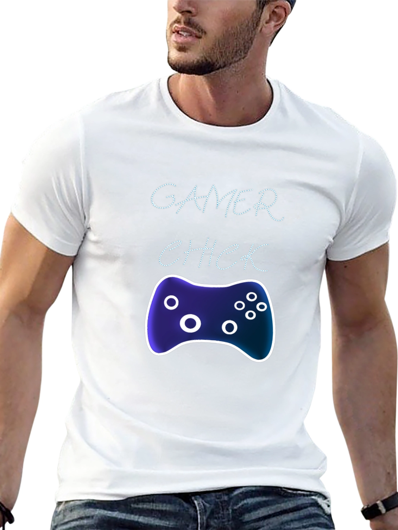 Gamer Chick Graphic Tee - Black Casual T-Shirt