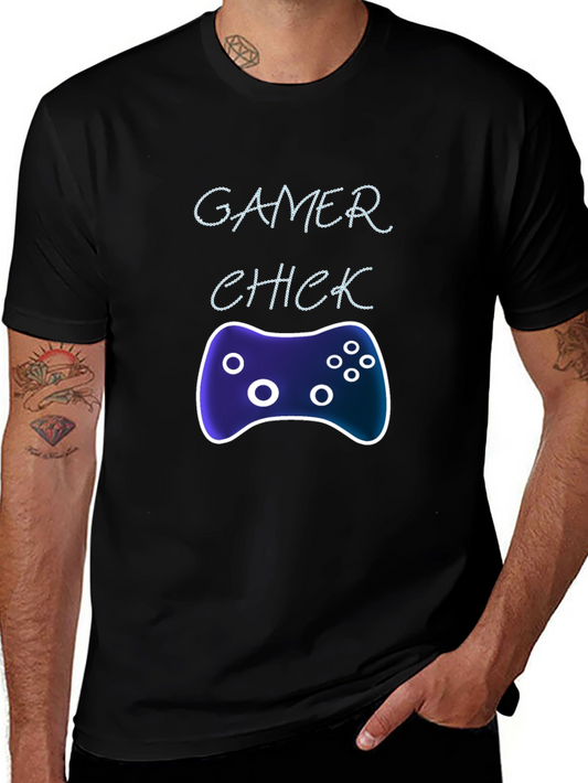Gamer Chick Graphic Tee - Black Casual T-Shirt