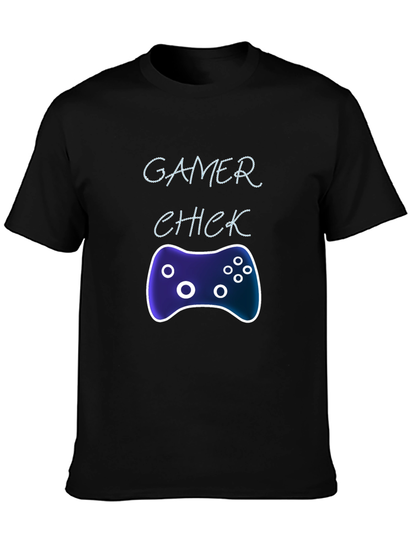 Gamer Chick Graphic Tee - Black Casual T-Shirt