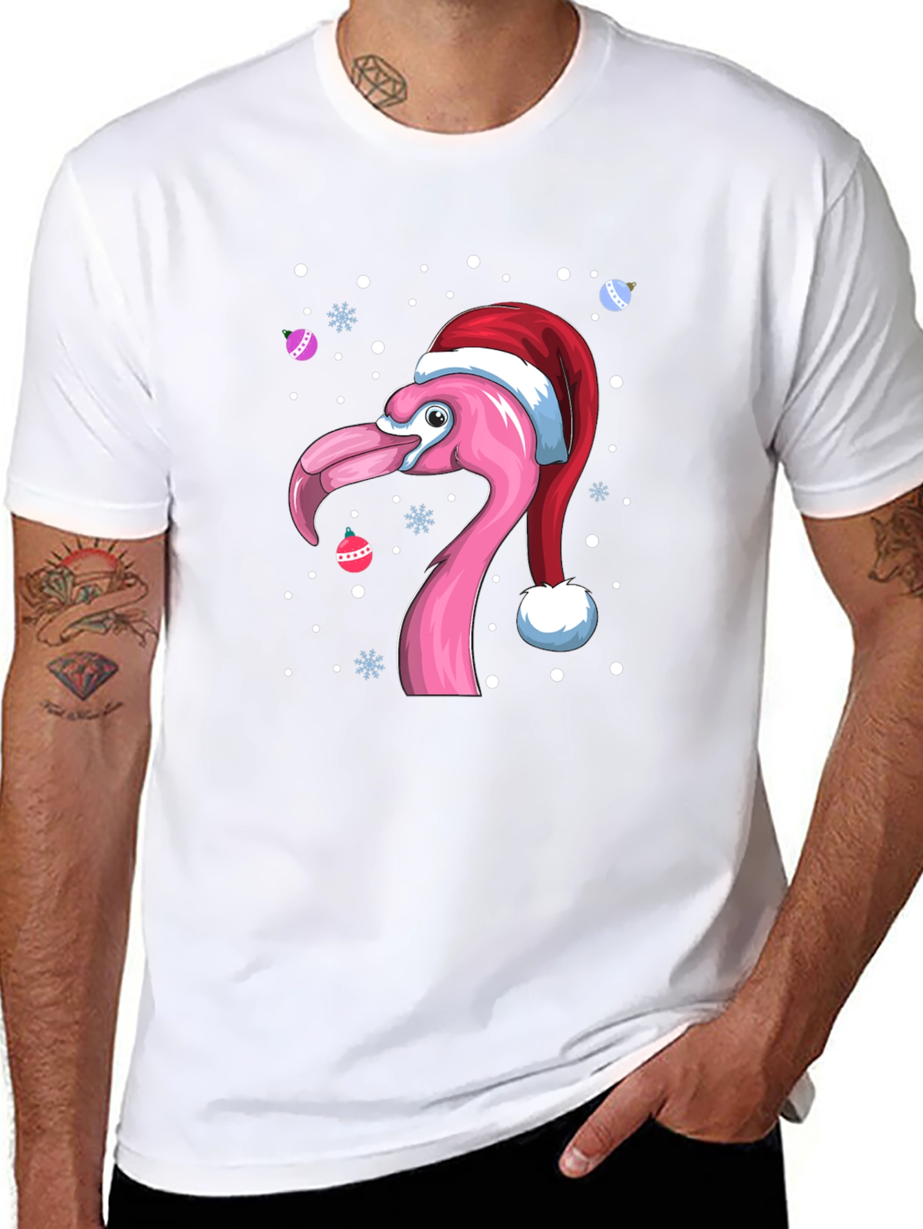Christmas Flamingo T-Shirt