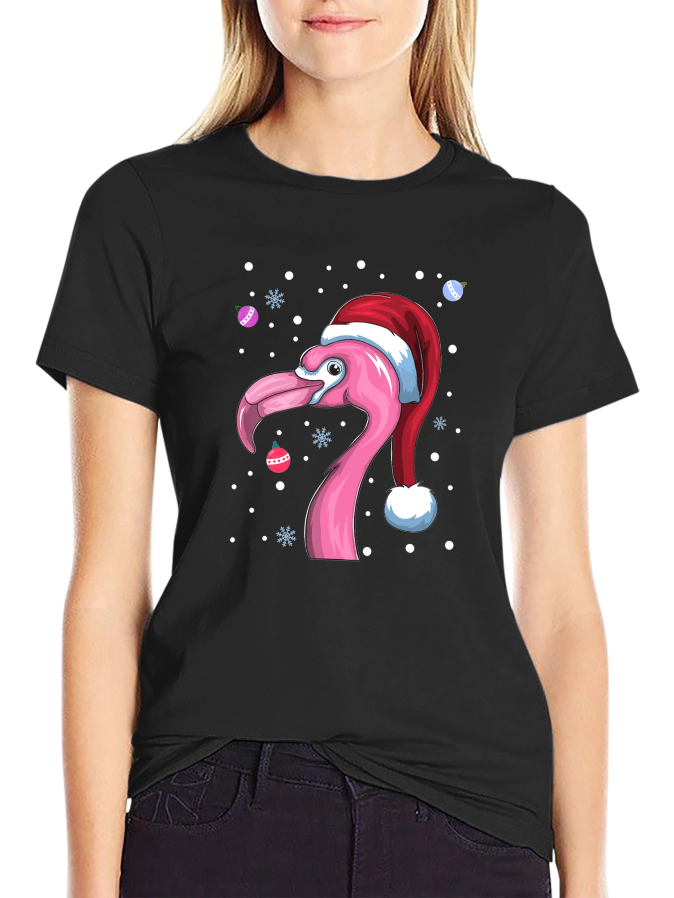 Christmas Flamingo T-Shirt