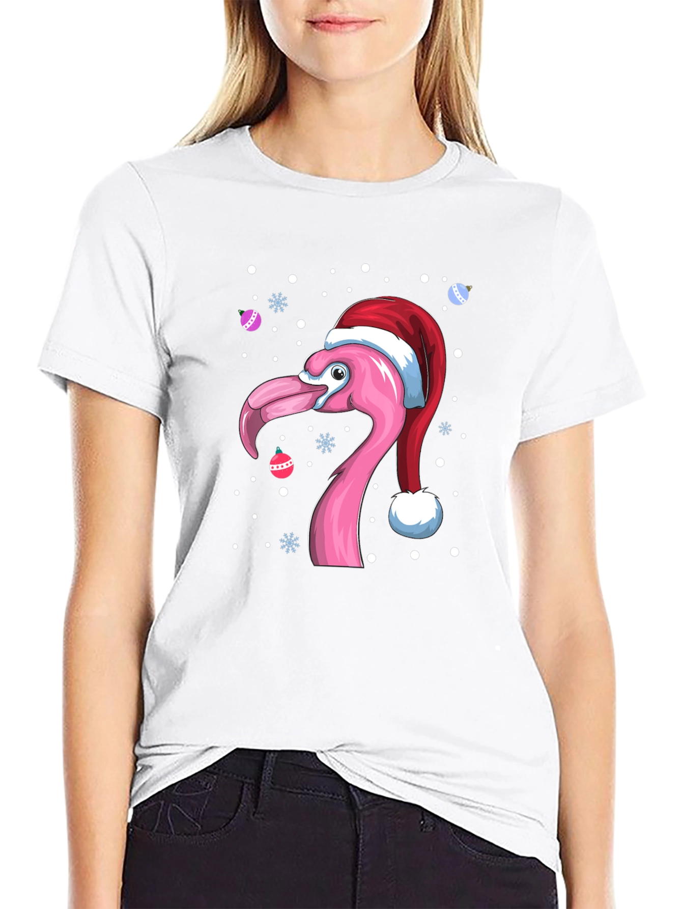 Christmas Flamingo T-Shirt
