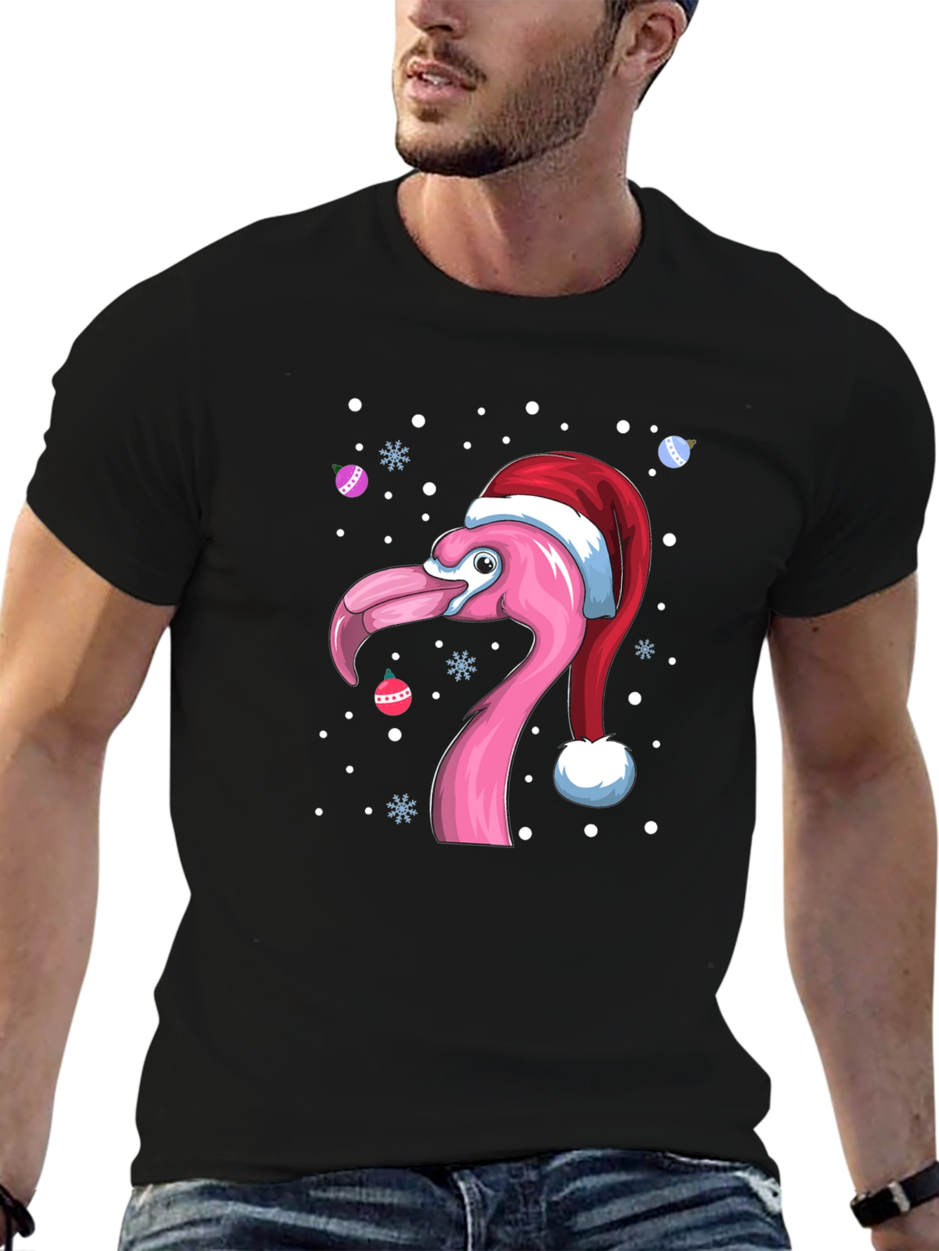 Christmas Flamingo T-Shirt