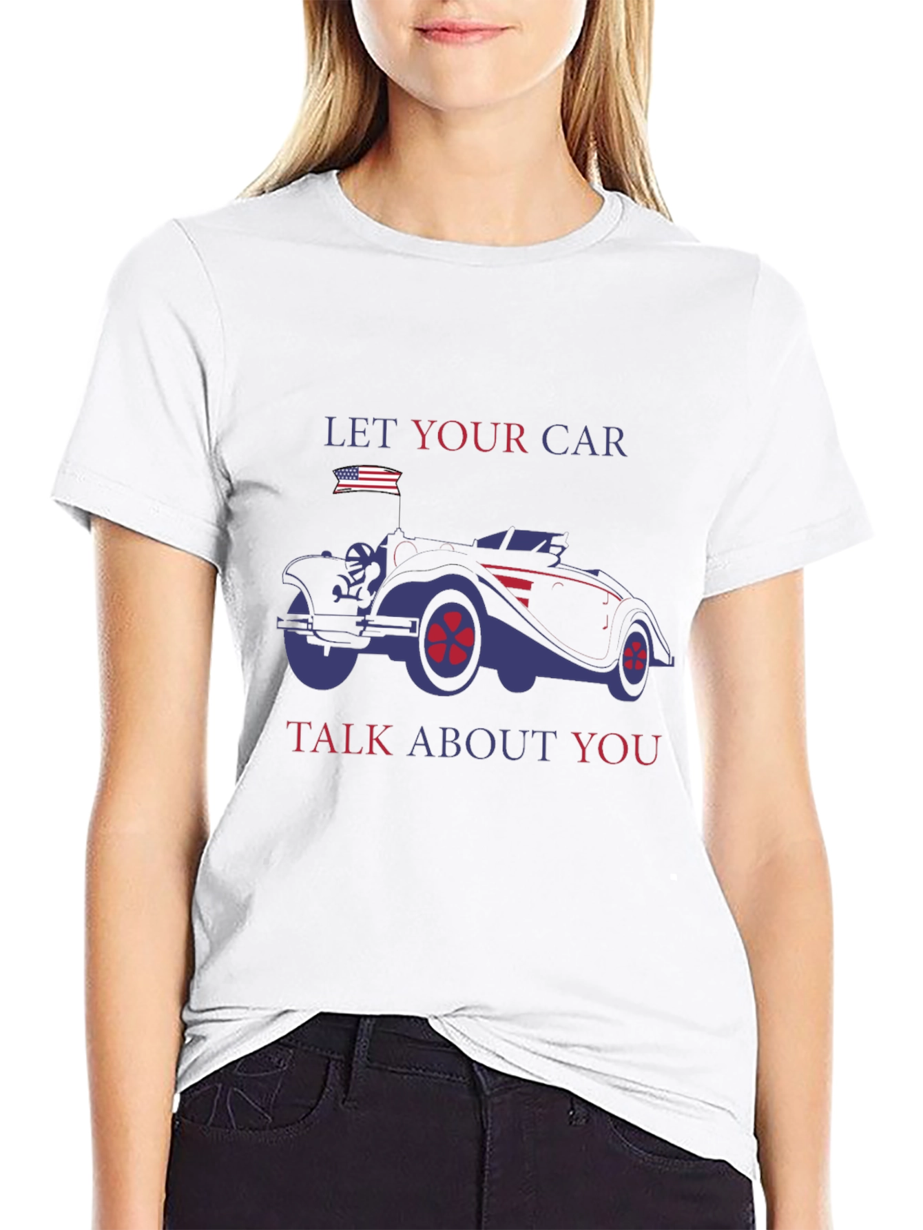 Let Your Car Talk About You Black T-Shirt