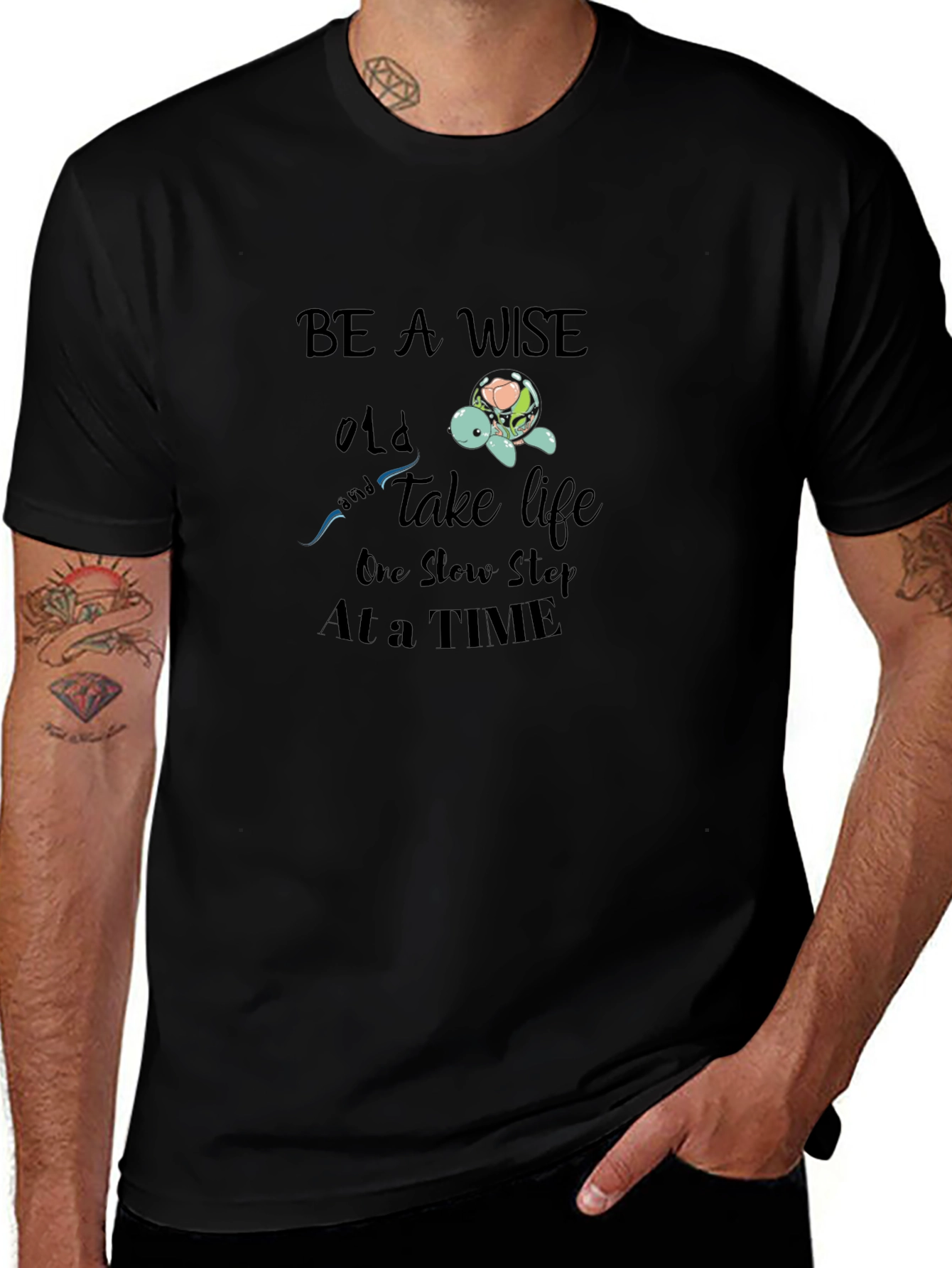 Wise Old Turtle Graphic Tee