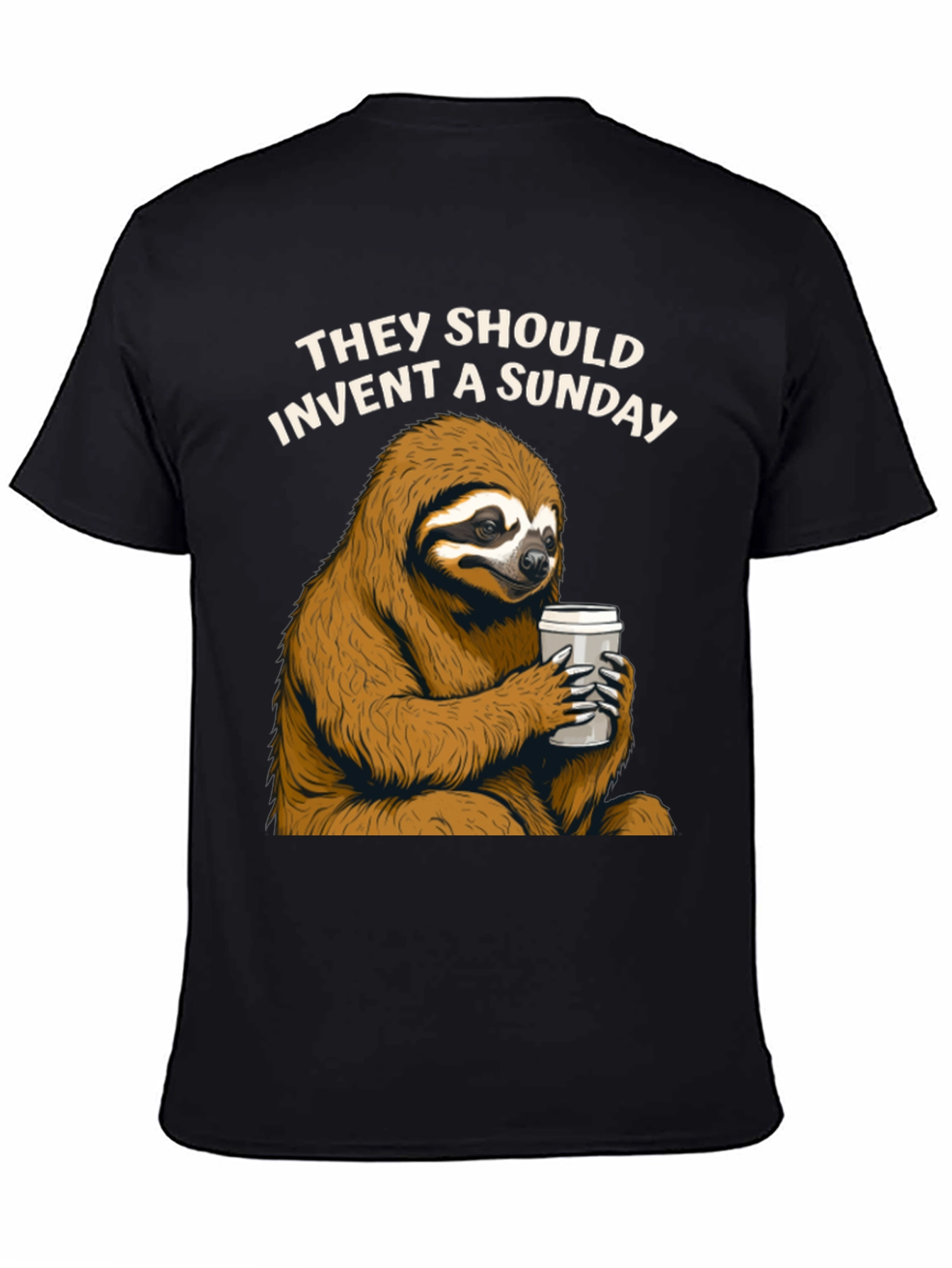 Lazy Sunday Sloth Coffee T-Shirt