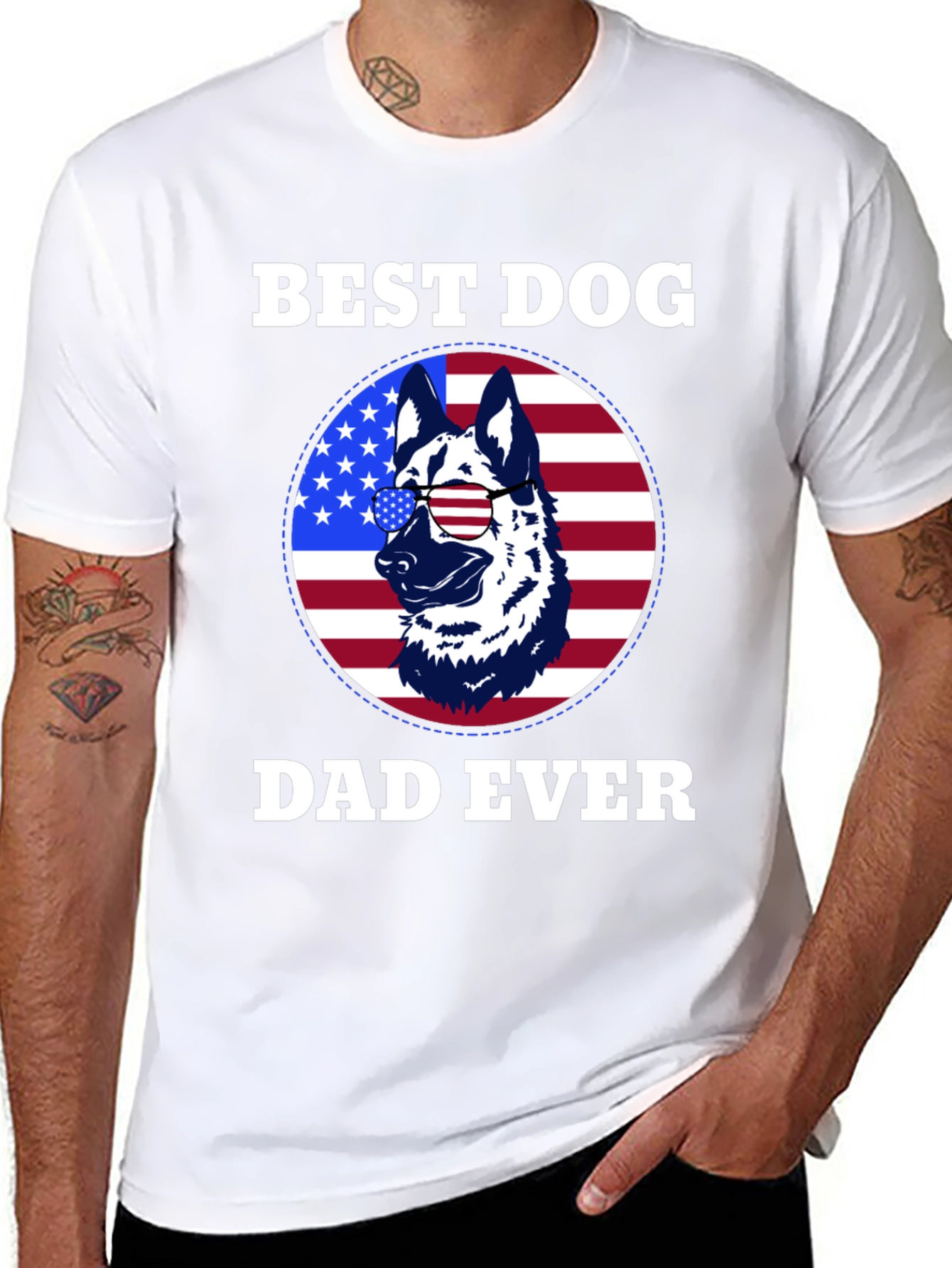Best Dog Dad Ever Graphic Tee