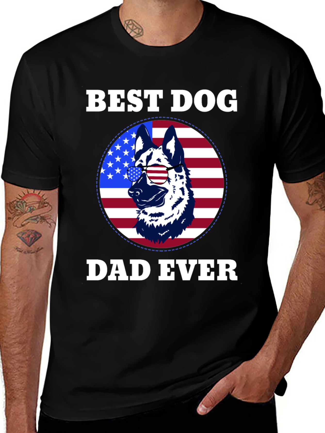 Best Dog Dad Ever Graphic Tee