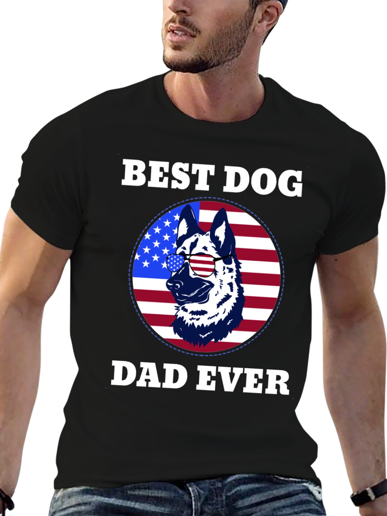 Best Dog Dad Ever Graphic Tee