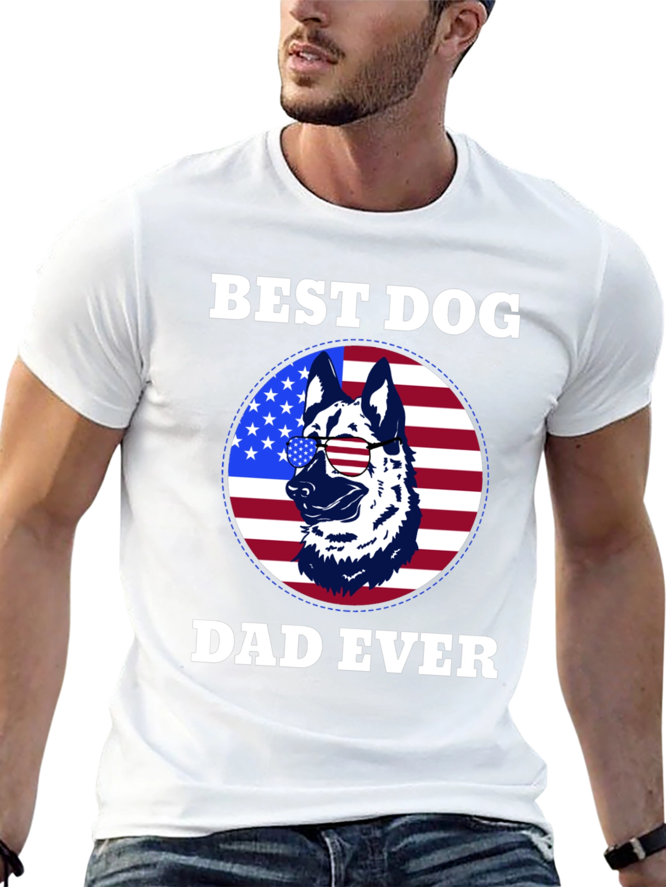 Best Dog Dad Ever Graphic Tee