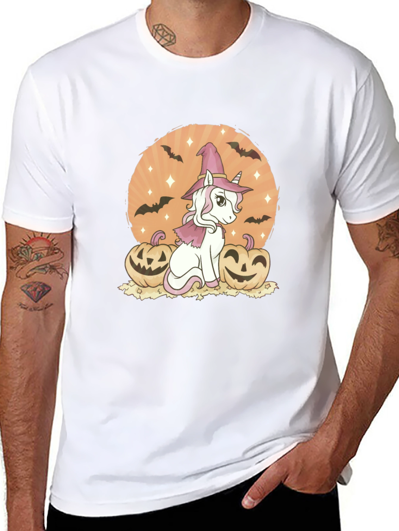 Halloween Unicorn Witch T-Shirt