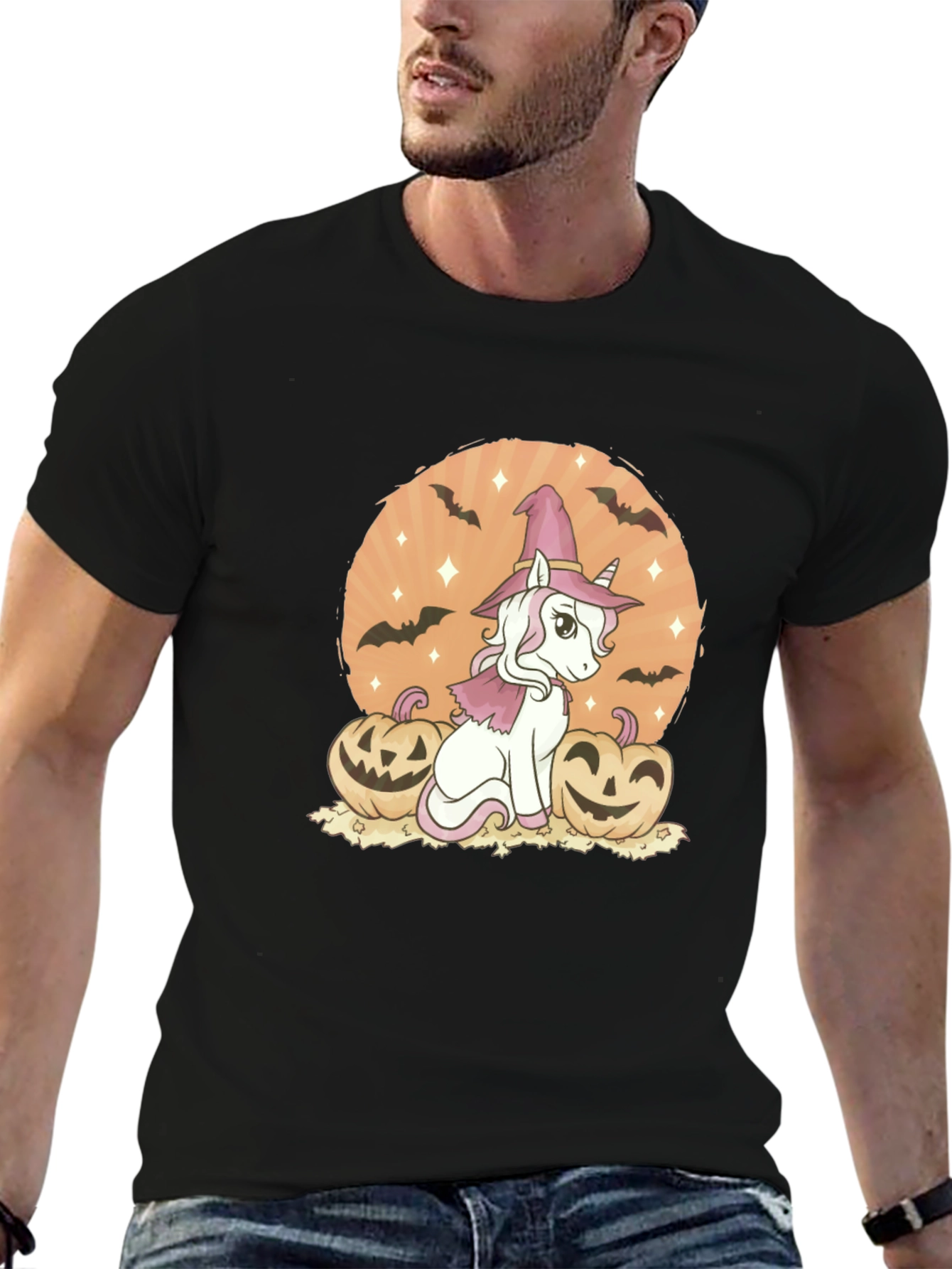 Halloween Unicorn Witch T-Shirt
