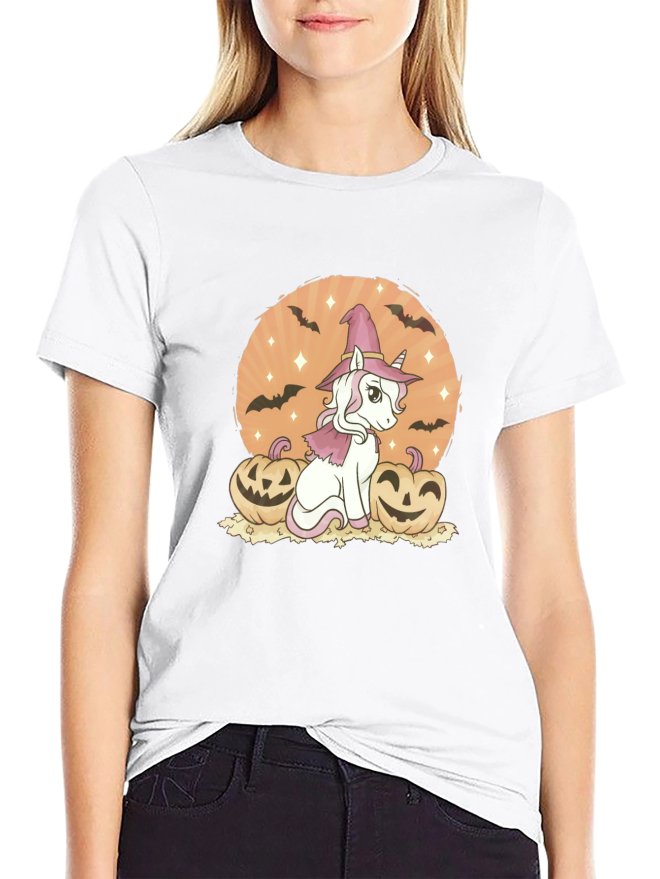 Halloween Unicorn Witch T-Shirt