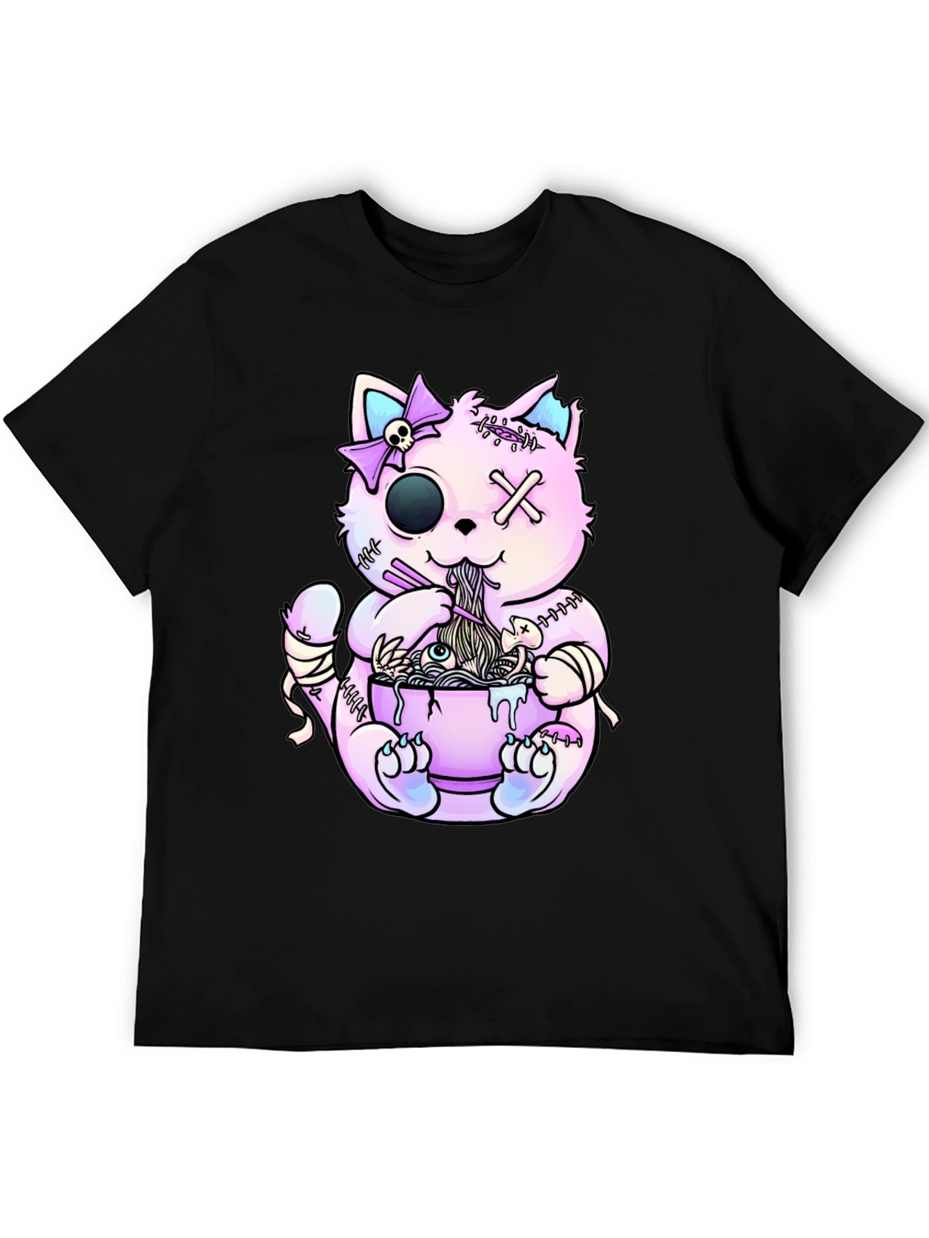 Zombie Cat Ramen T-Shirt