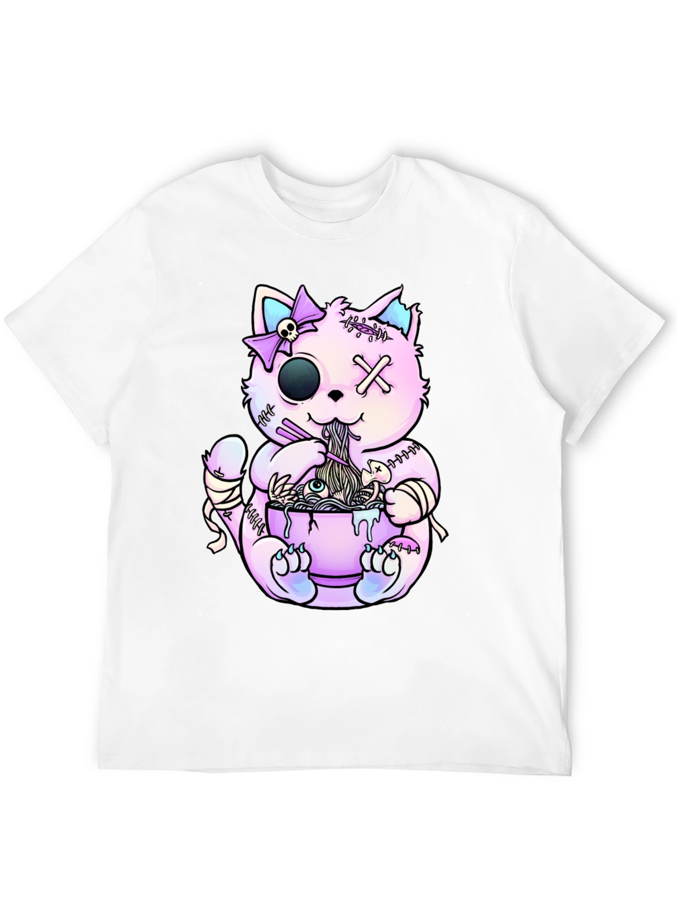Zombie Cat Ramen T-Shirt