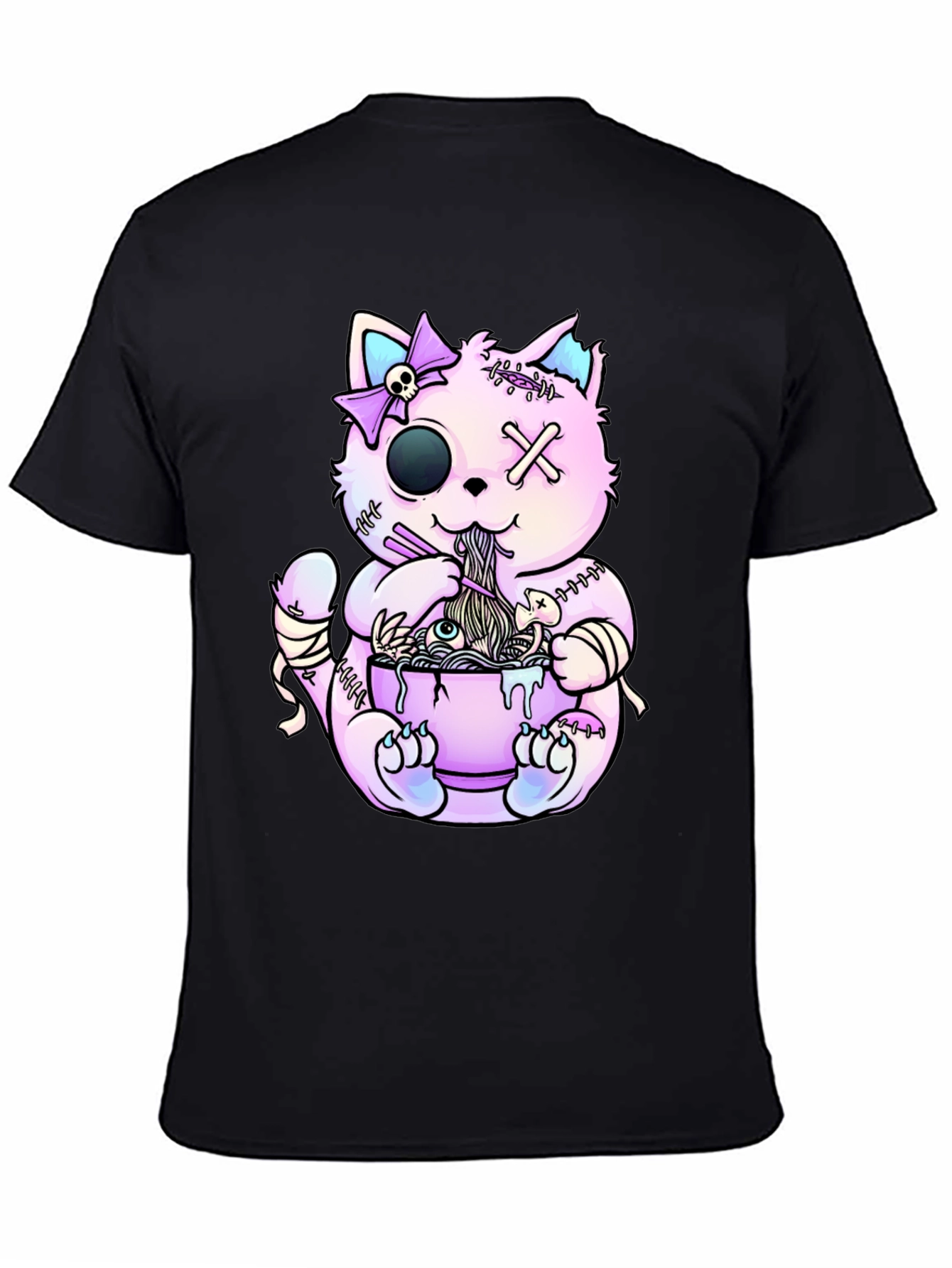 Zombie Cat Ramen T-Shirt