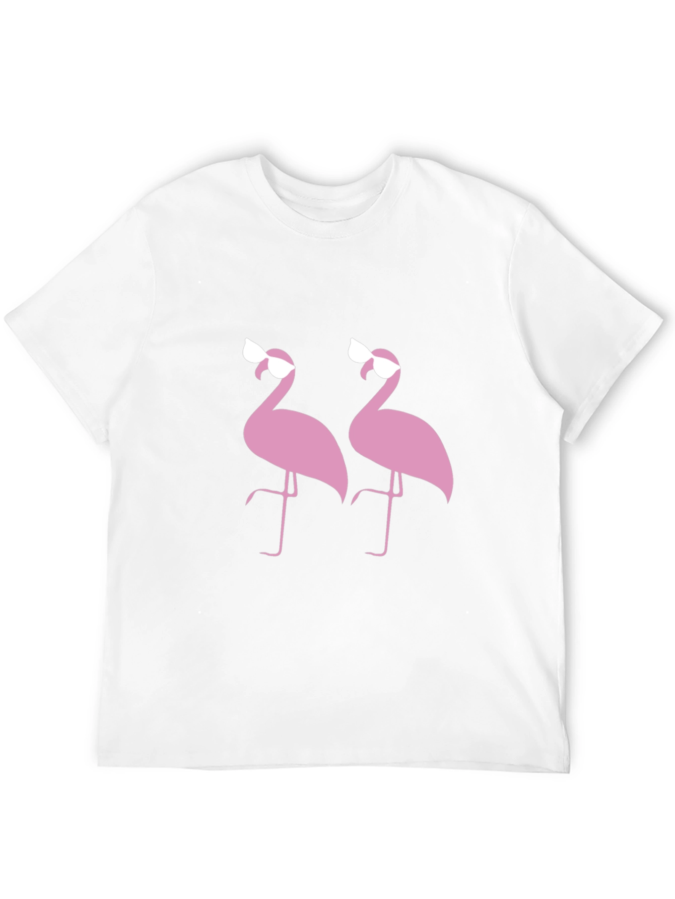 Flamingo Sunglasses Graphic Black T-Shirt