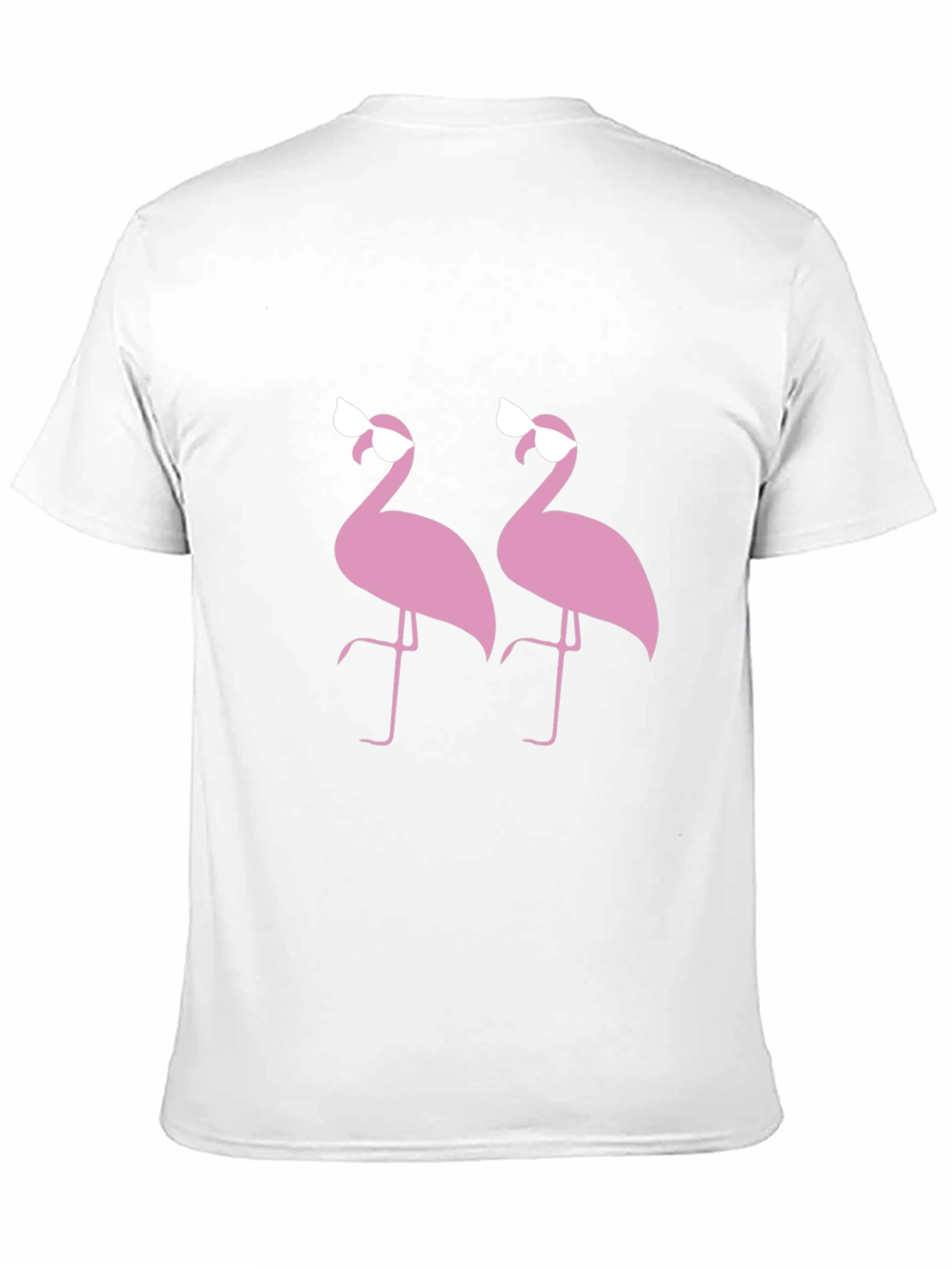 Flamingo Sunglasses Graphic Black T-Shirt