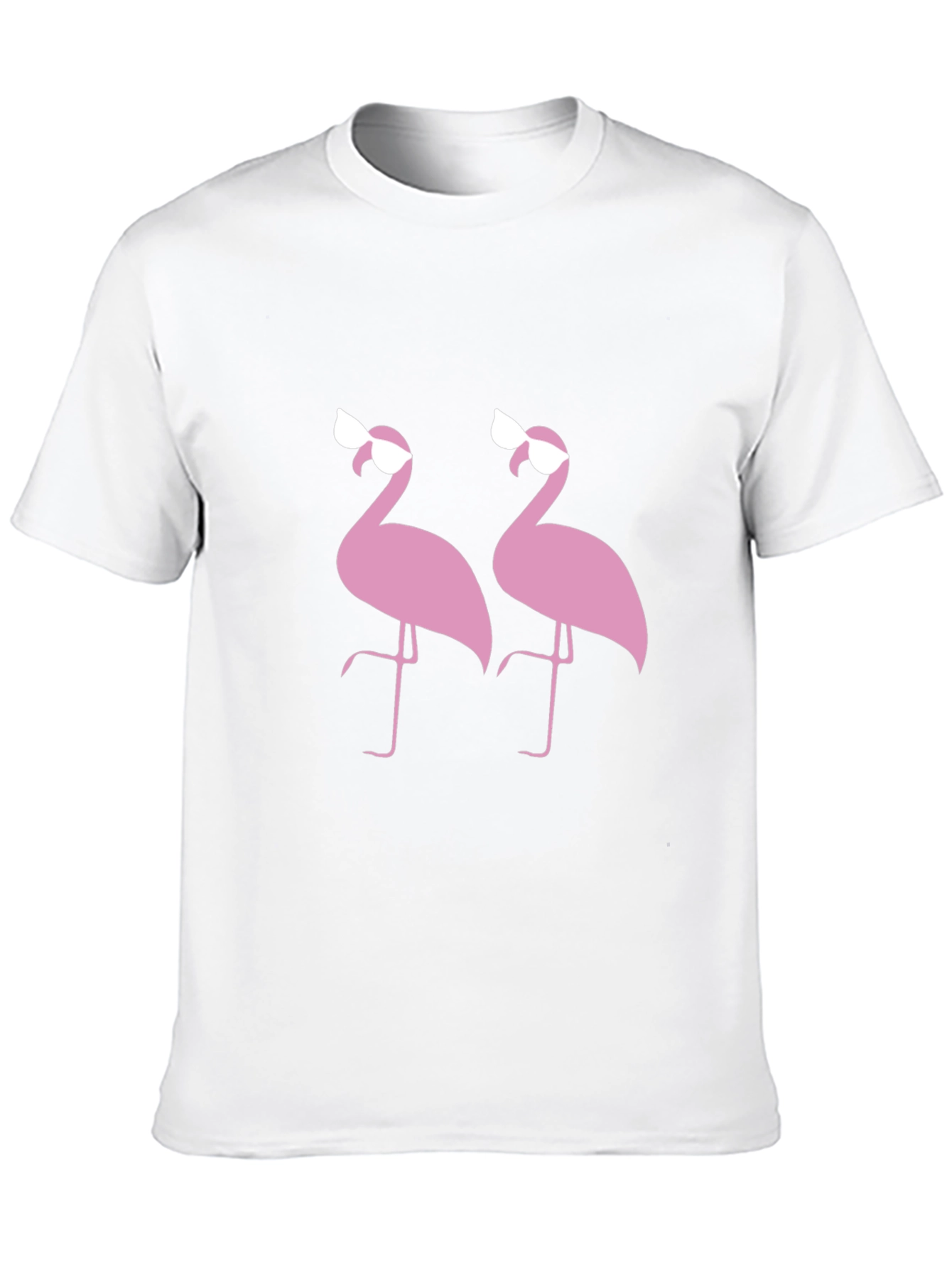 Flamingo Sunglasses Graphic Black T-Shirt
