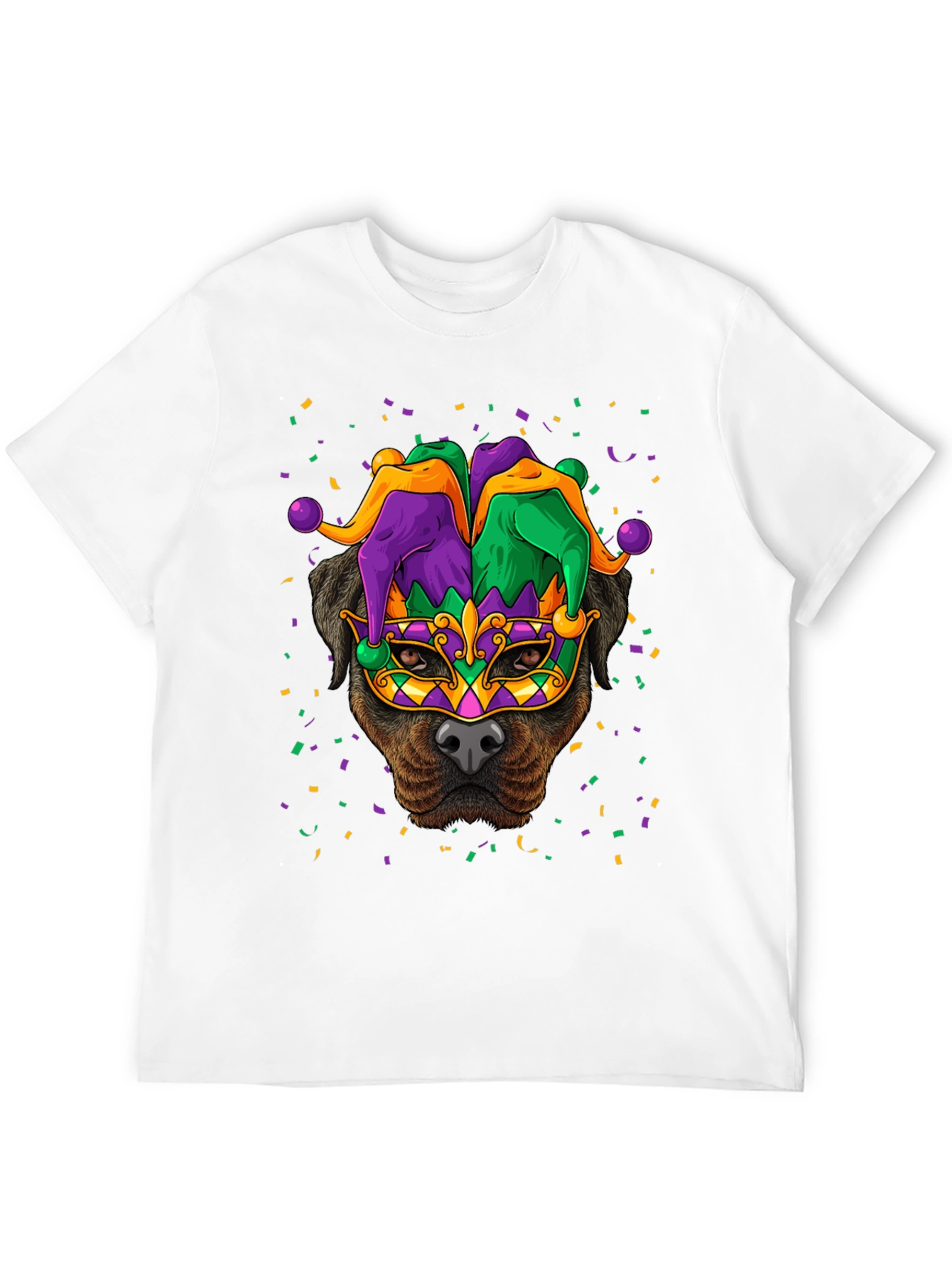 Mardi Gras Dog T-Shirt - Festive Canine Celebration!