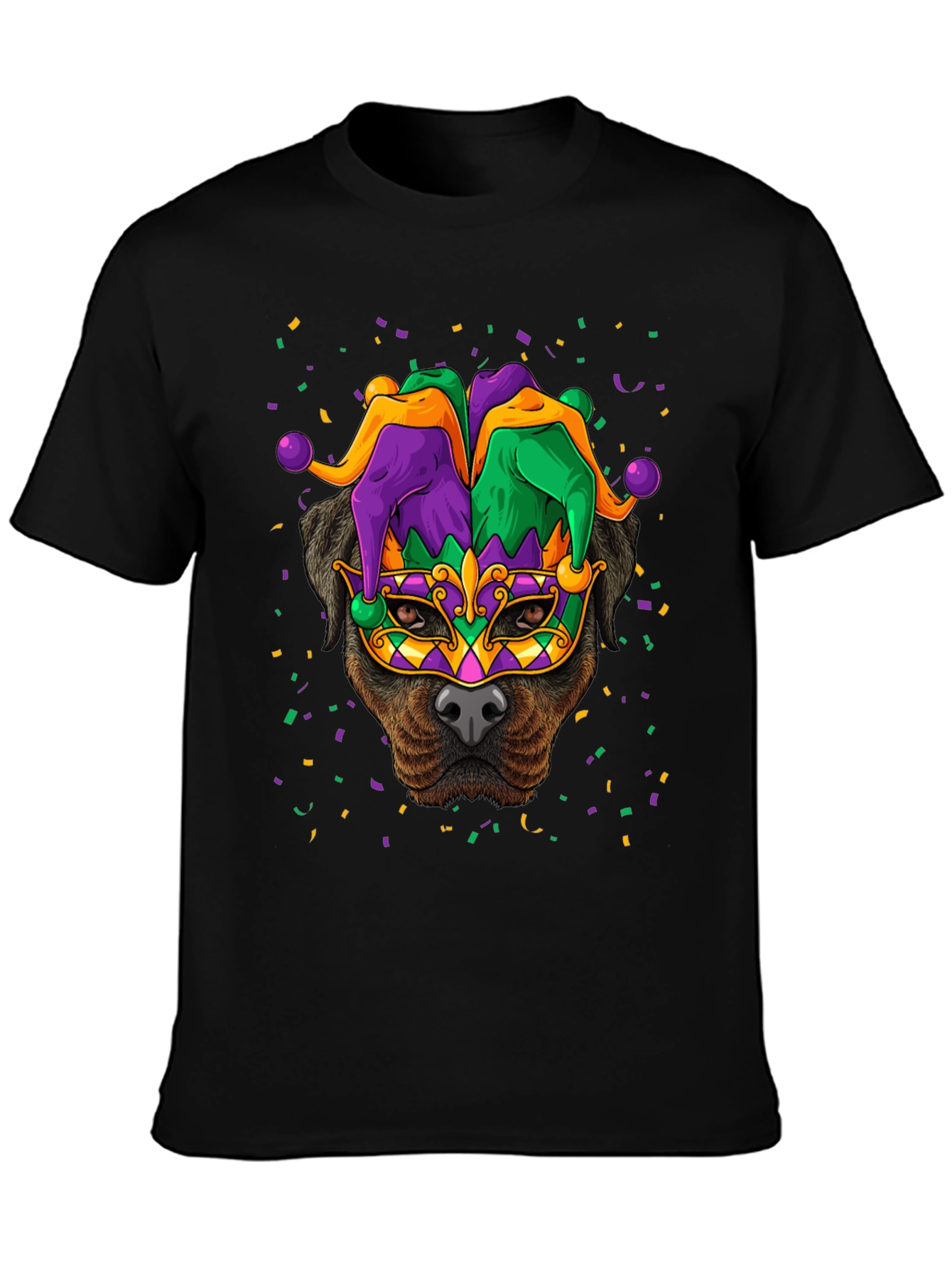 Mardi Gras Dog T-Shirt - Festive Canine Celebration!