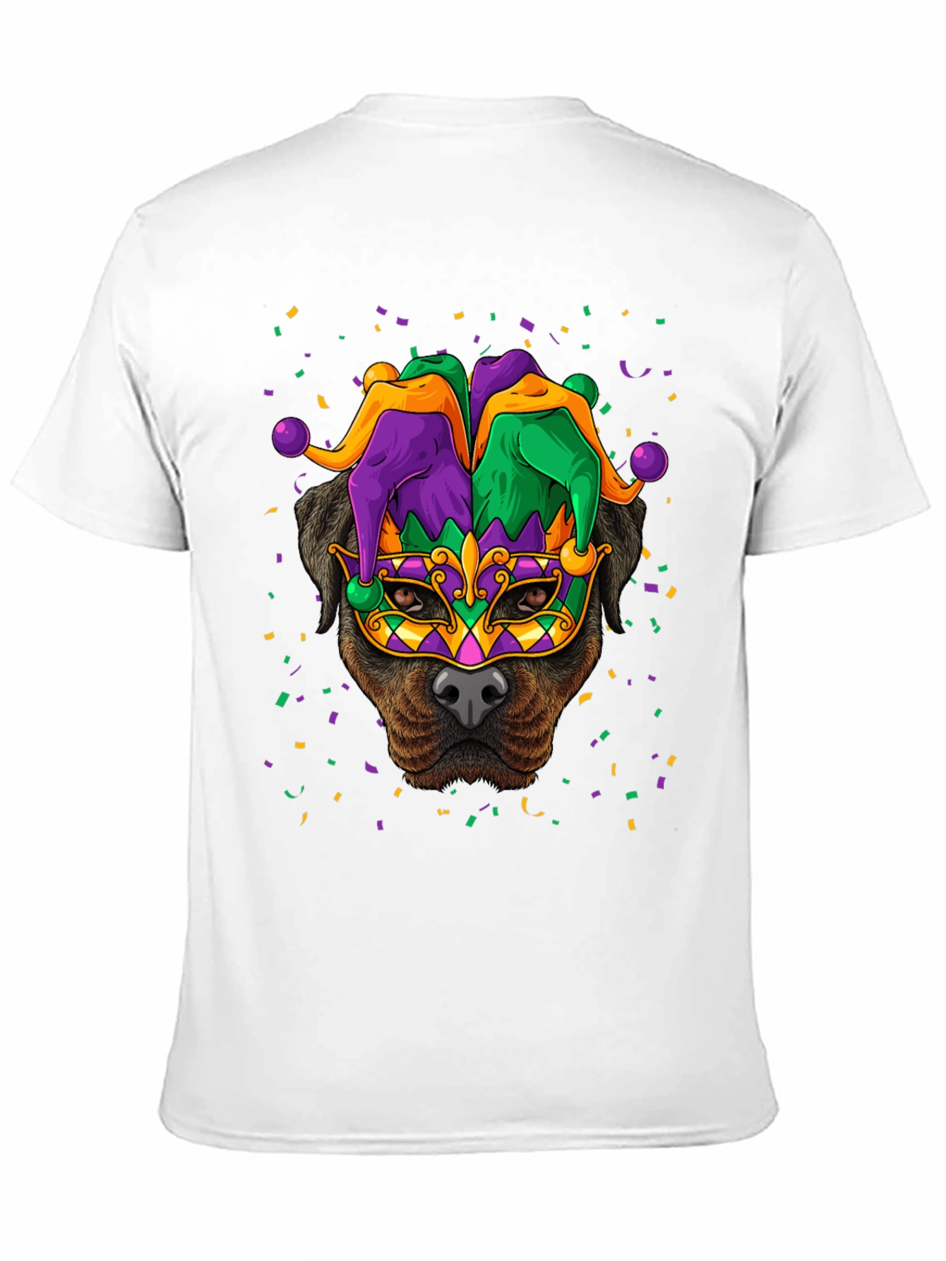 Mardi Gras Dog T-Shirt - Festive Canine Celebration!