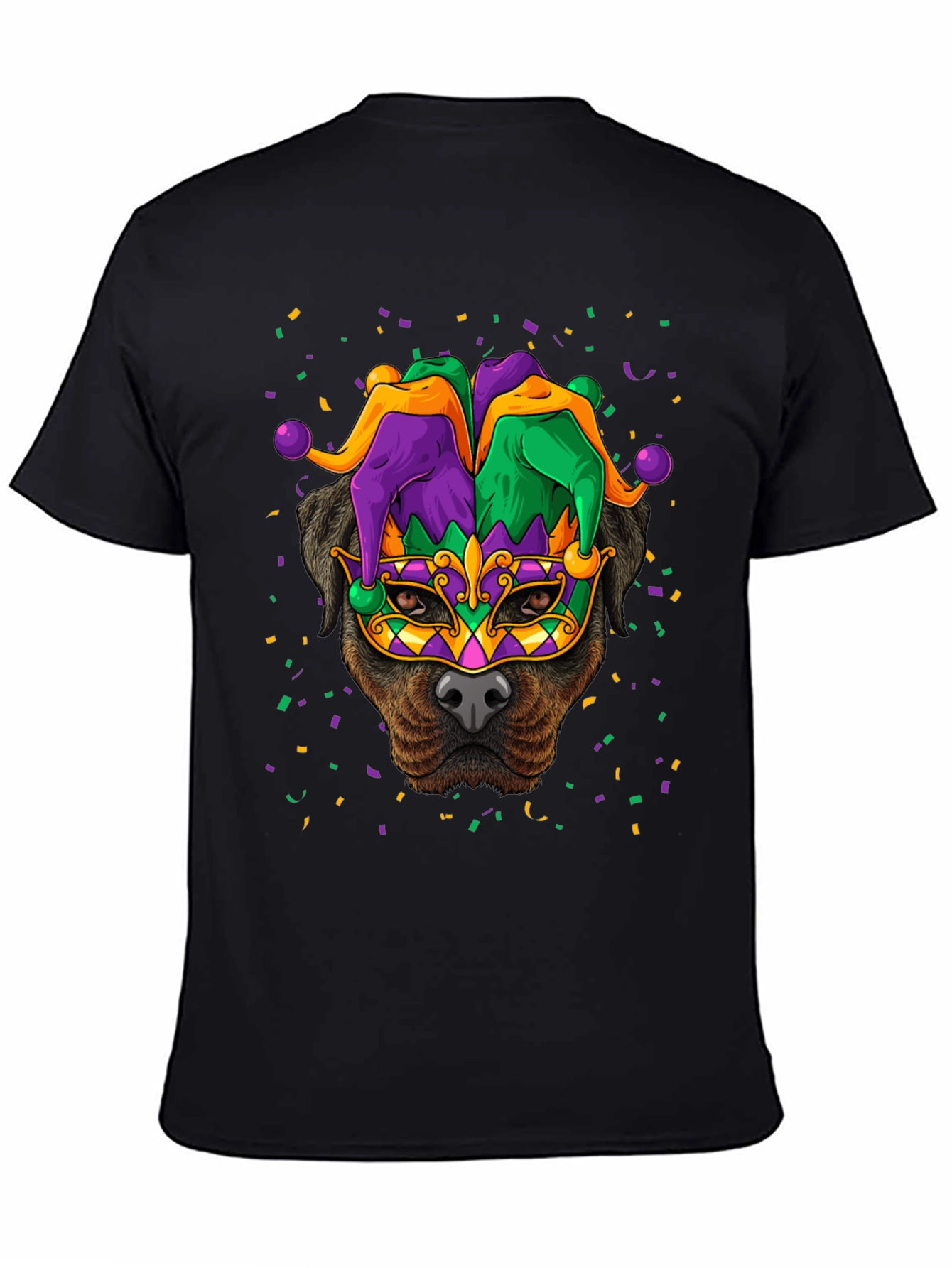 Mardi Gras Dog T-Shirt - Festive Canine Celebration!