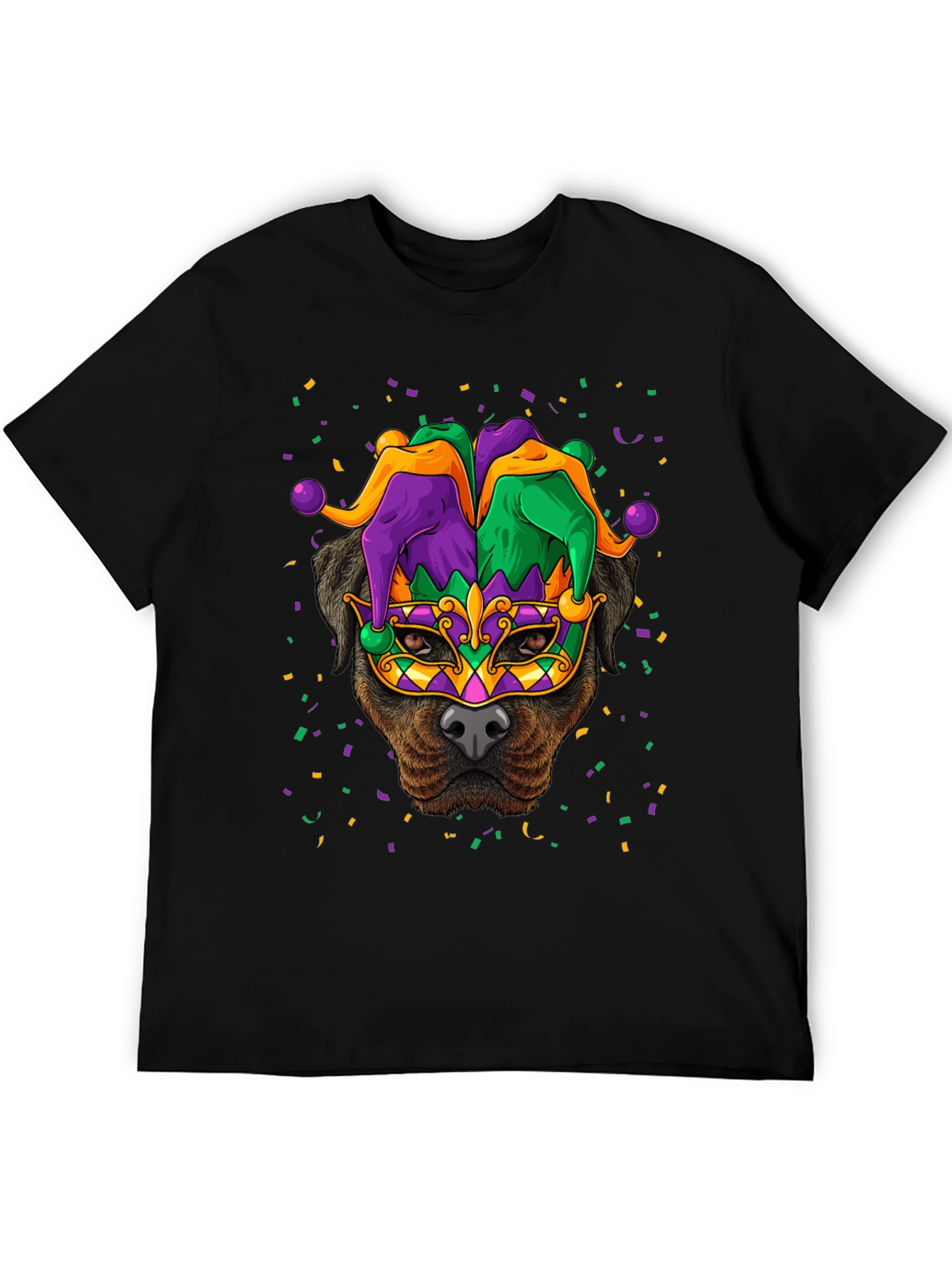 Mardi Gras Dog T-Shirt - Festive Canine Celebration!