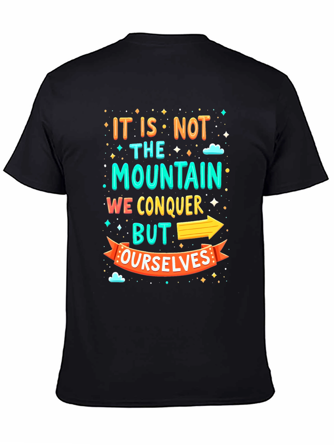 Motivational Mountain Conquer T-Shirt