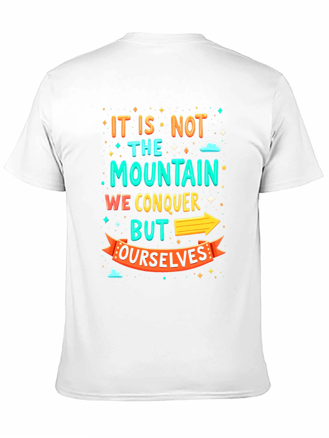 Motivational Mountain Conquer T-Shirt