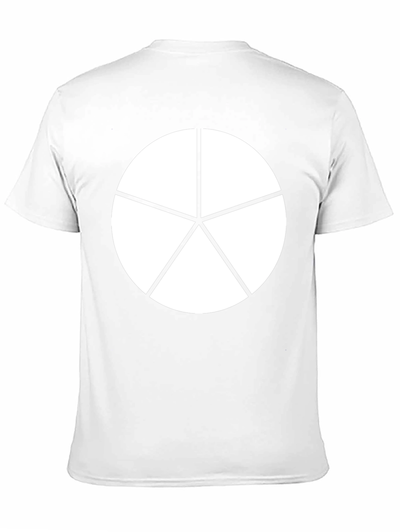 Geometric Starburst Graphic Tee - Black
