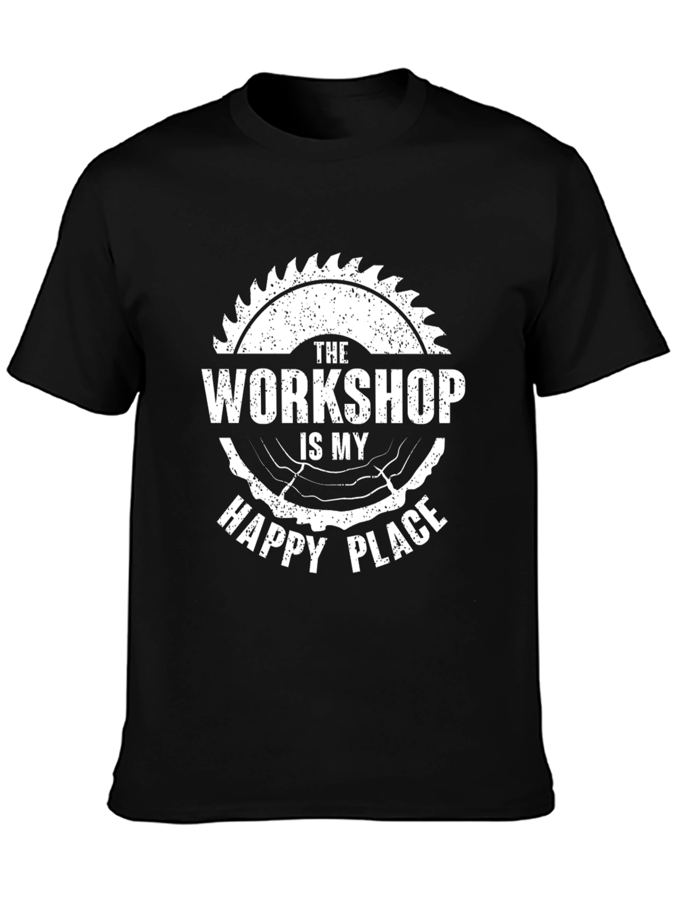 Workshop Happy Place Black Graphic Tee