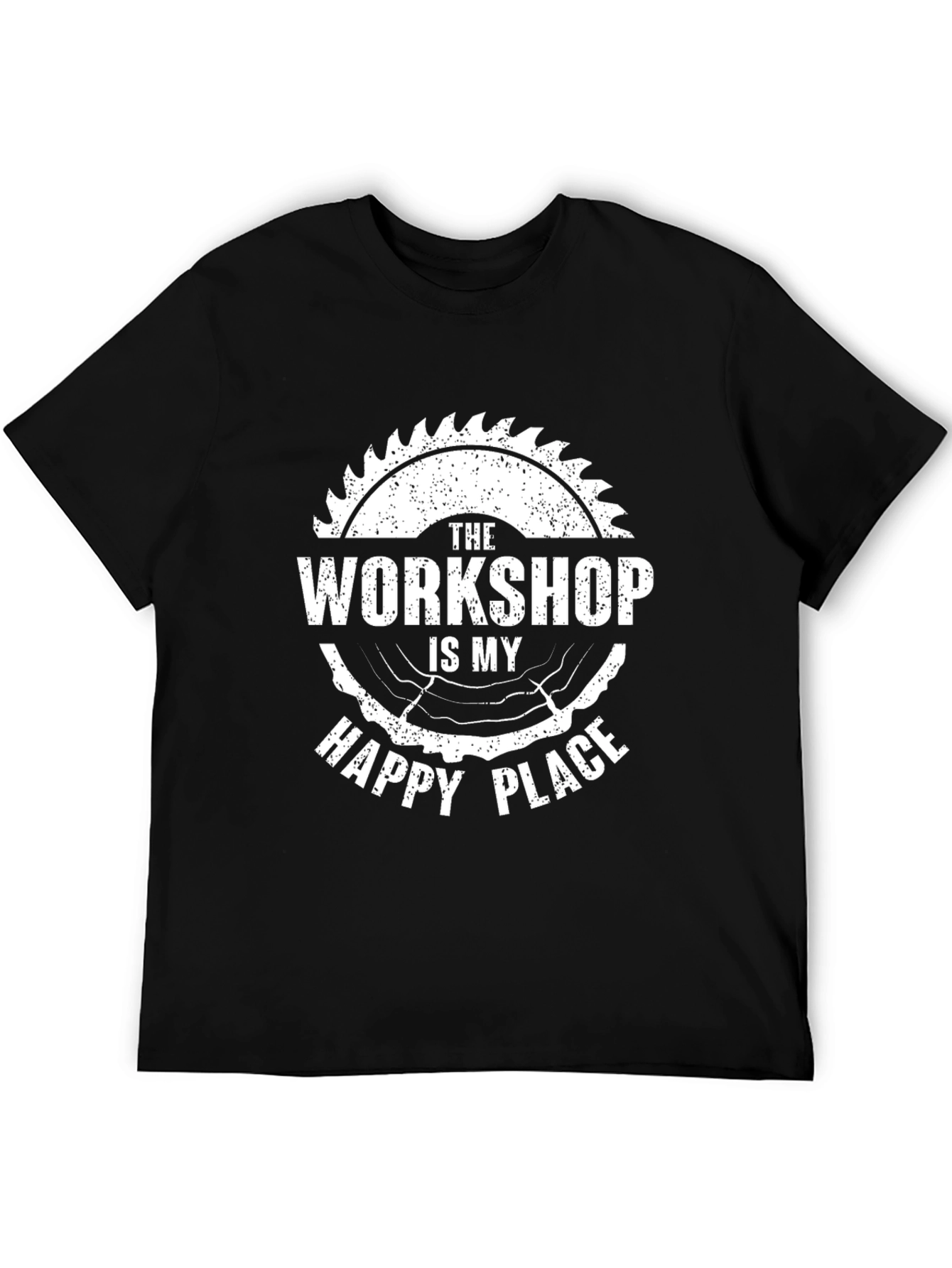 Workshop Happy Place Black Graphic Tee