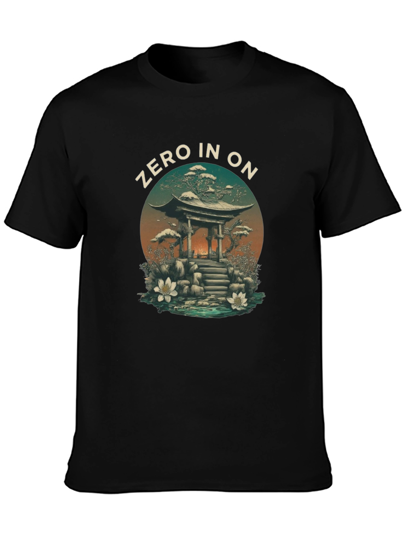 Zen Garden T-Shirt: Zero In On Serenity