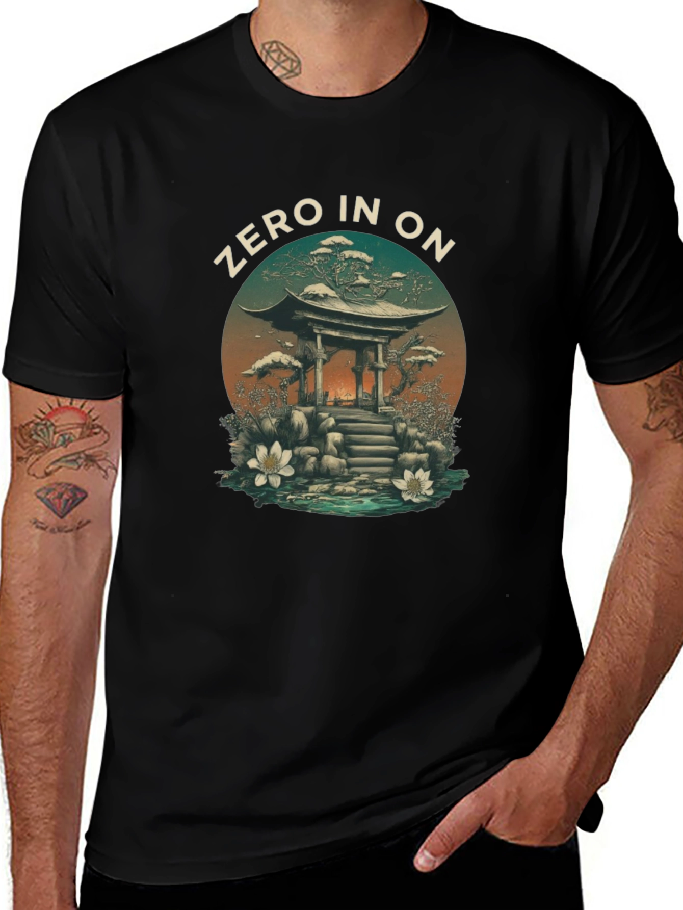 Zen Garden T-Shirt: Zero In On Serenity