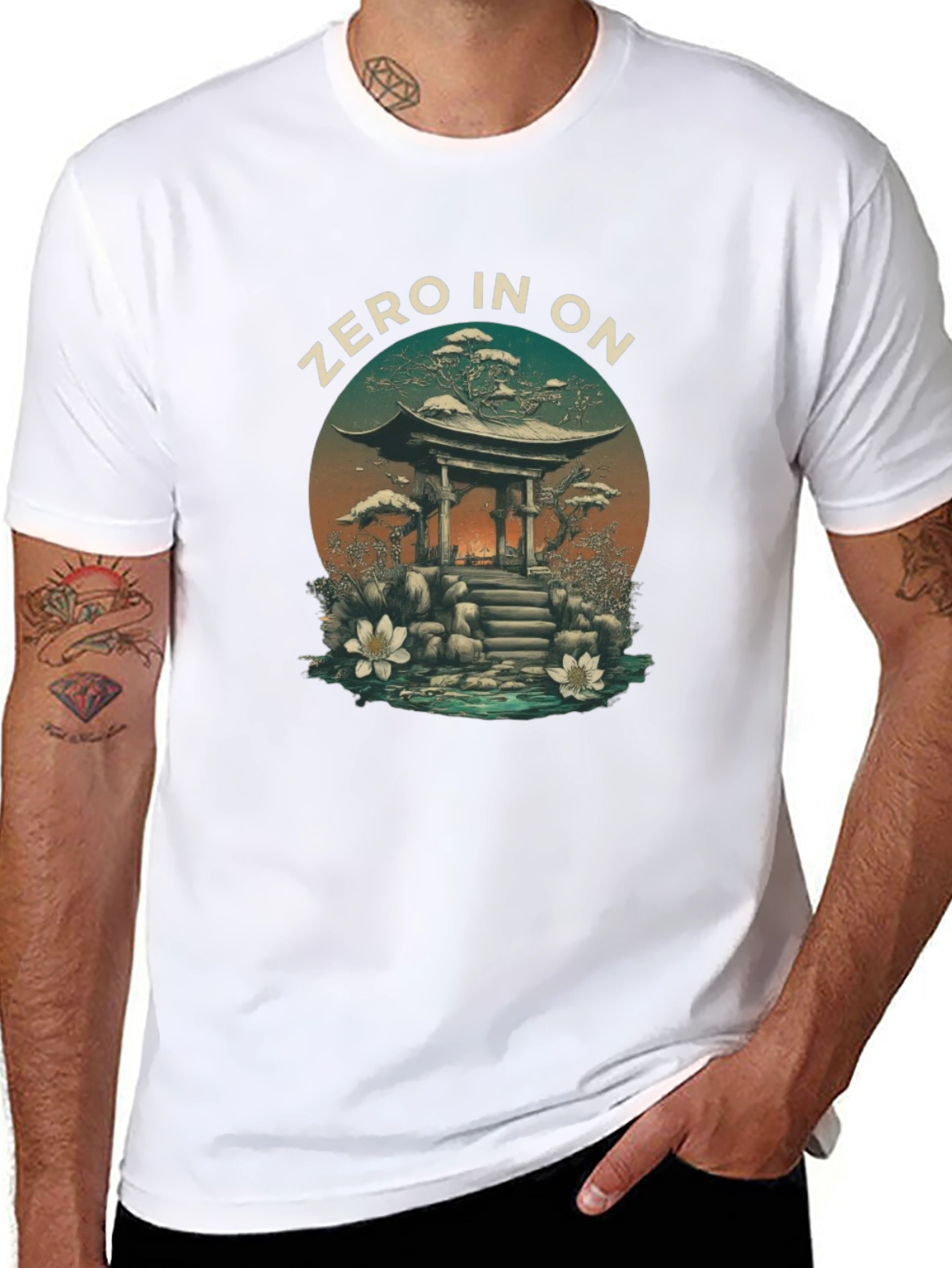 Zen Garden T-Shirt: Zero In On Serenity