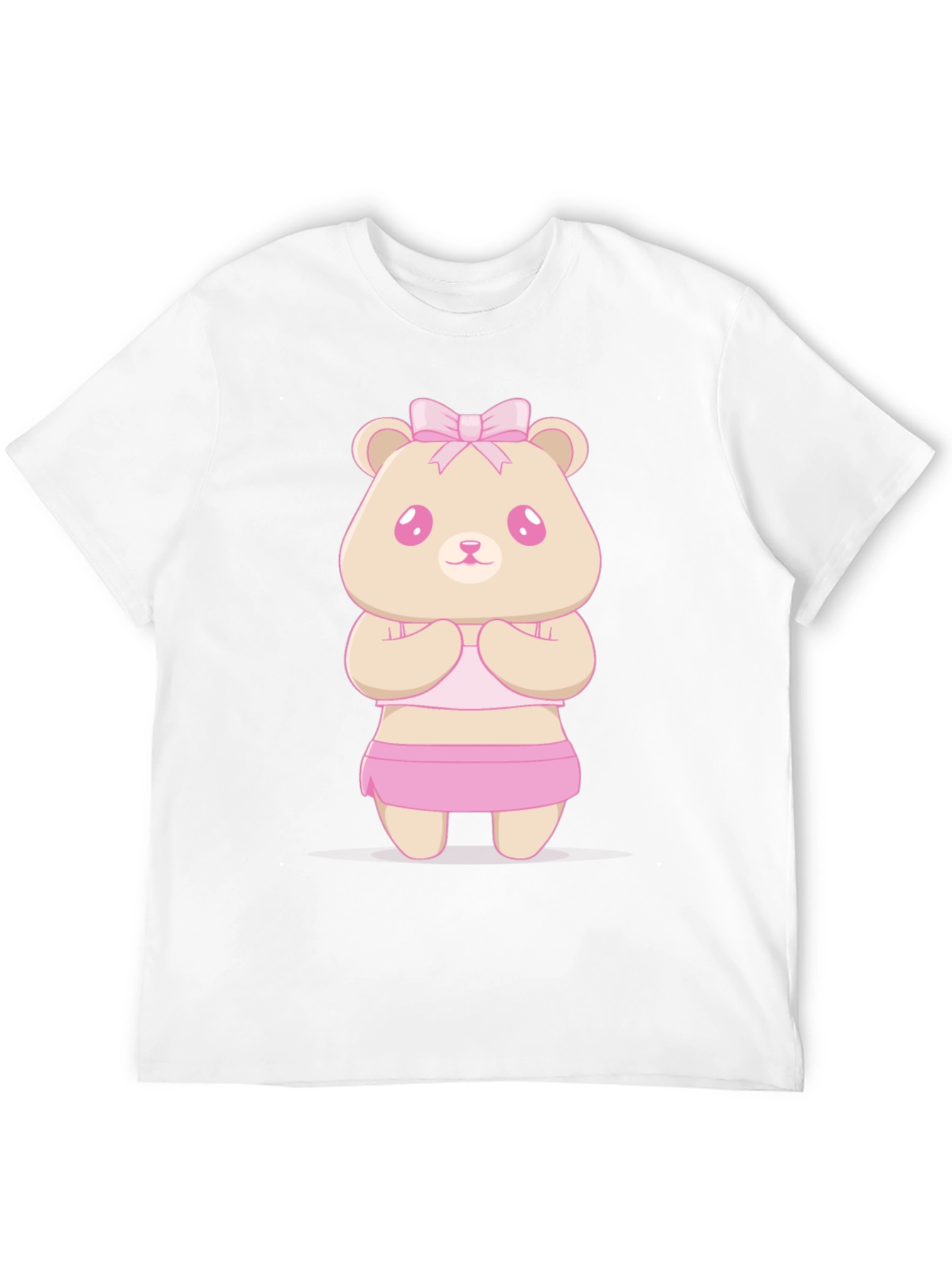 Cute Kawaii Bear T-Shirt - Unisex Black Tee