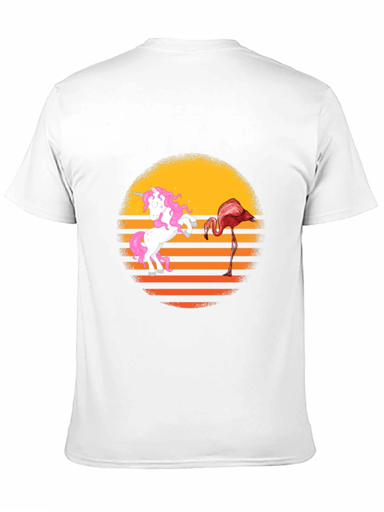 Unicorn & Flamingo Sunset Graphic Tee