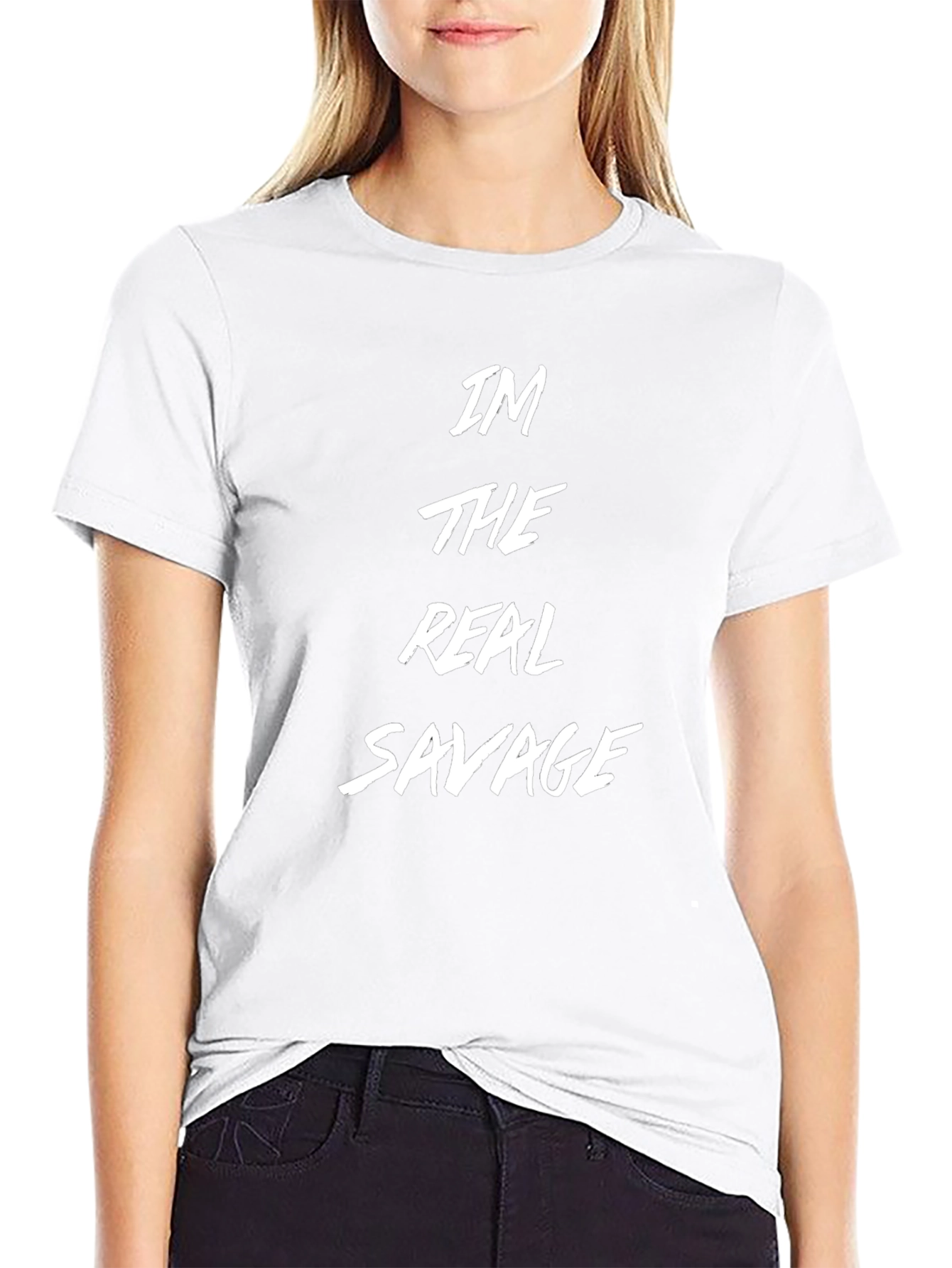 Im The Real Savage Black T-Shirt