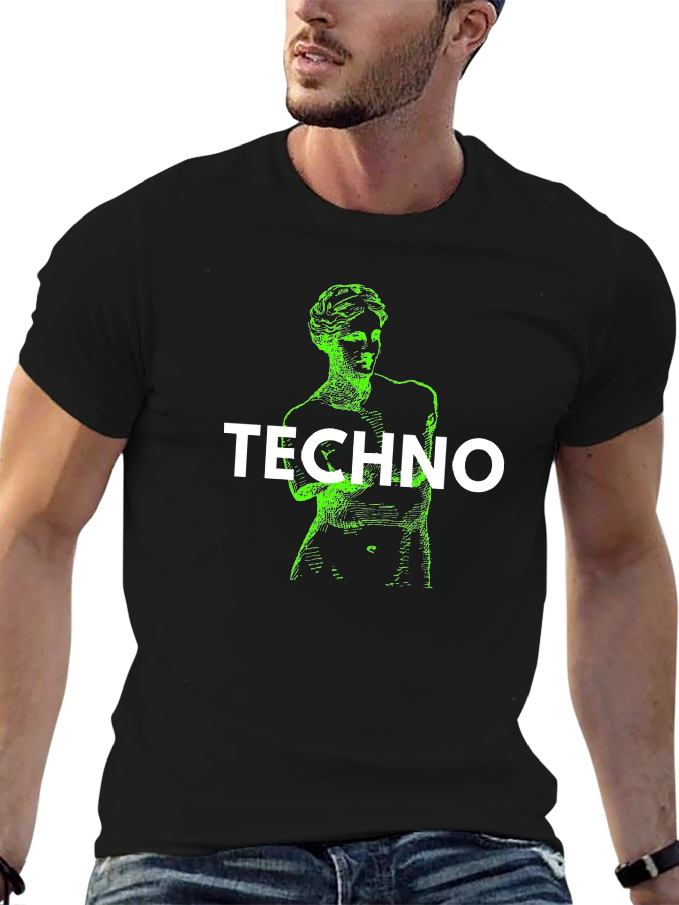 Techno Graphic Print T-Shirt