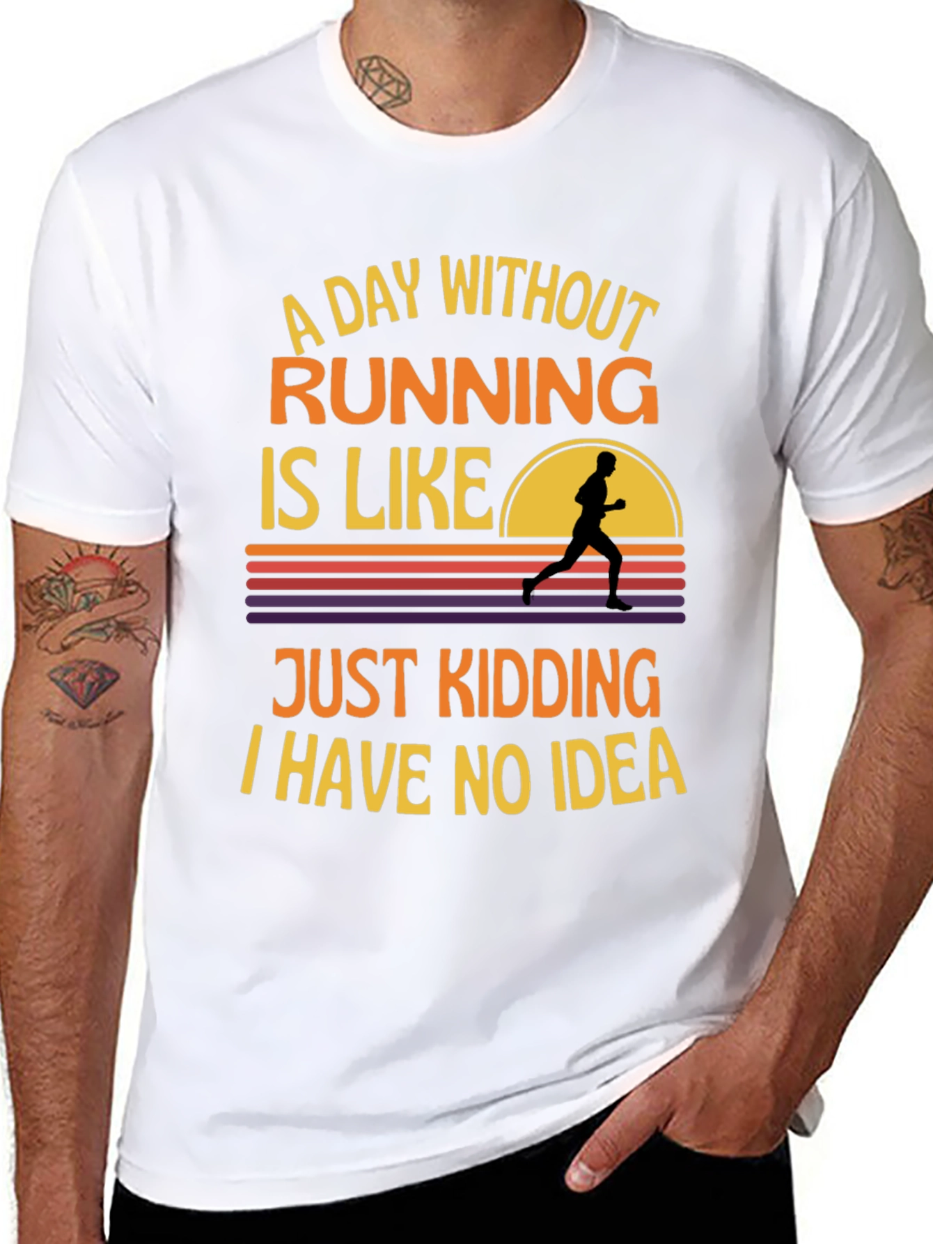 Funny Running T-Shirt - A Day Without Running