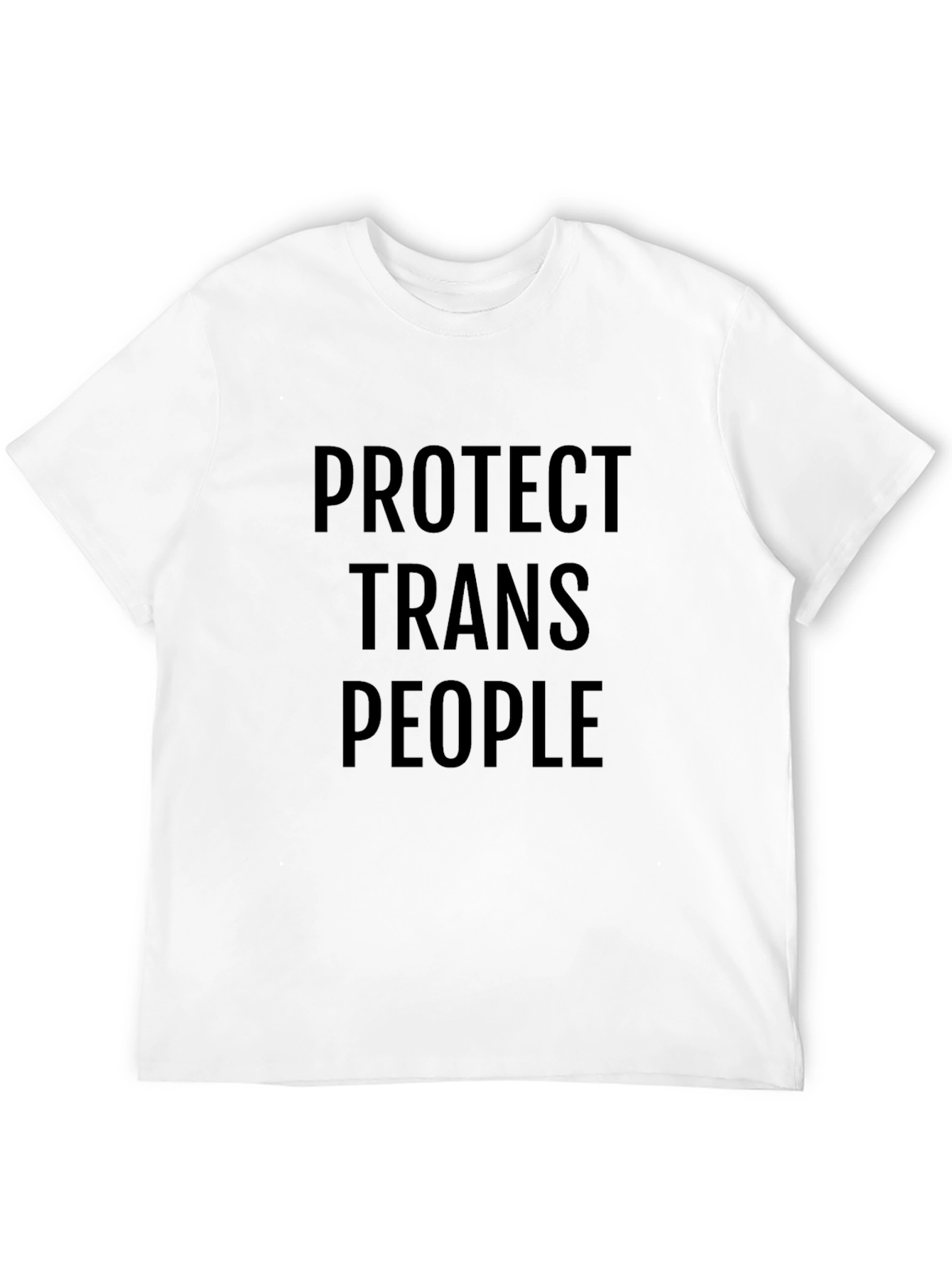 Protect Trans People Black Graphic T-Shirt