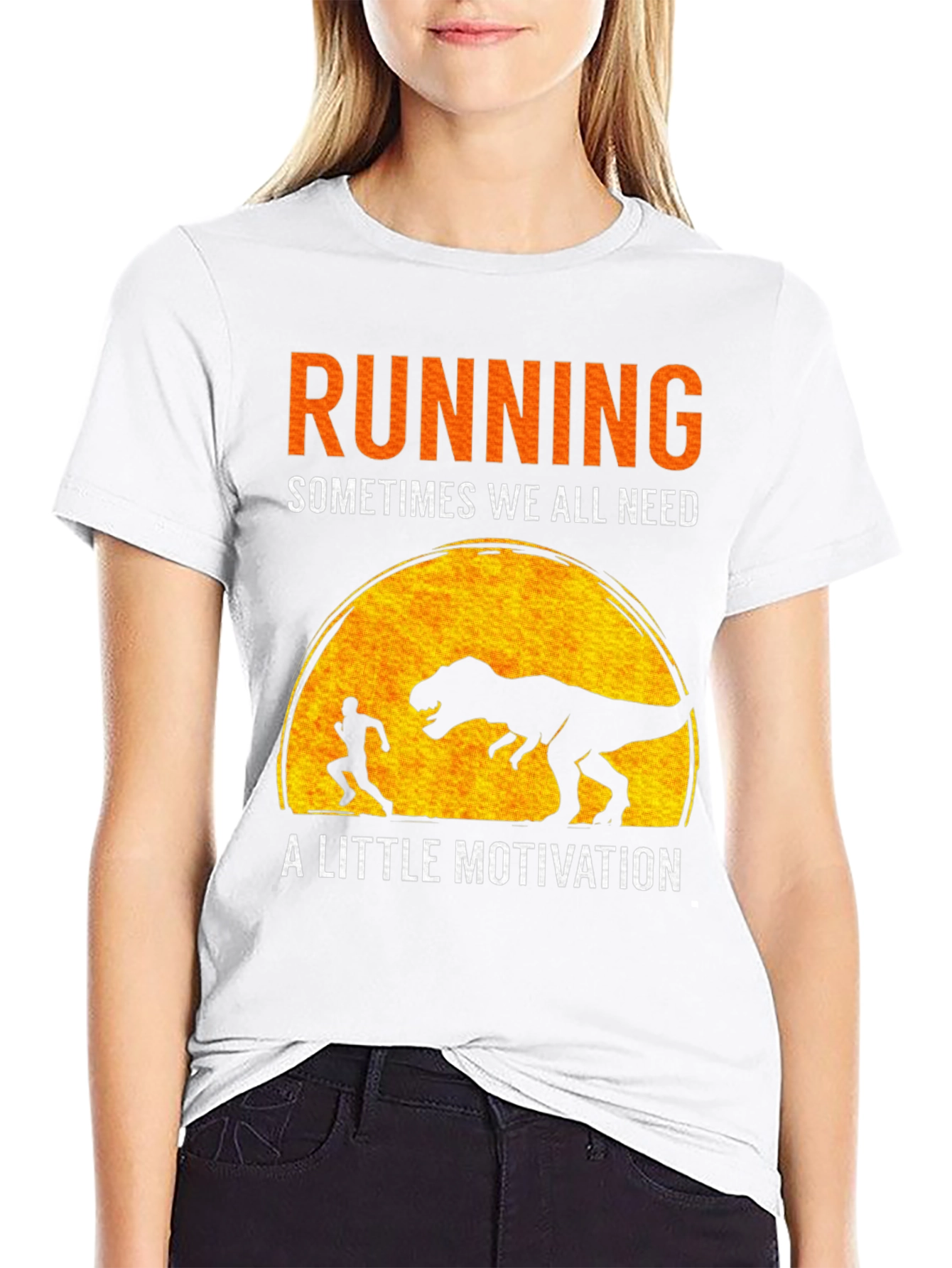 Running T-Shirt: Dinosaur Motivation