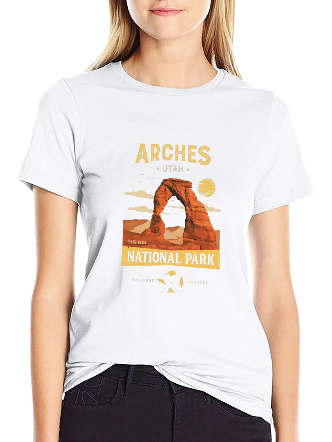 Arches National Park Black T-Shirt