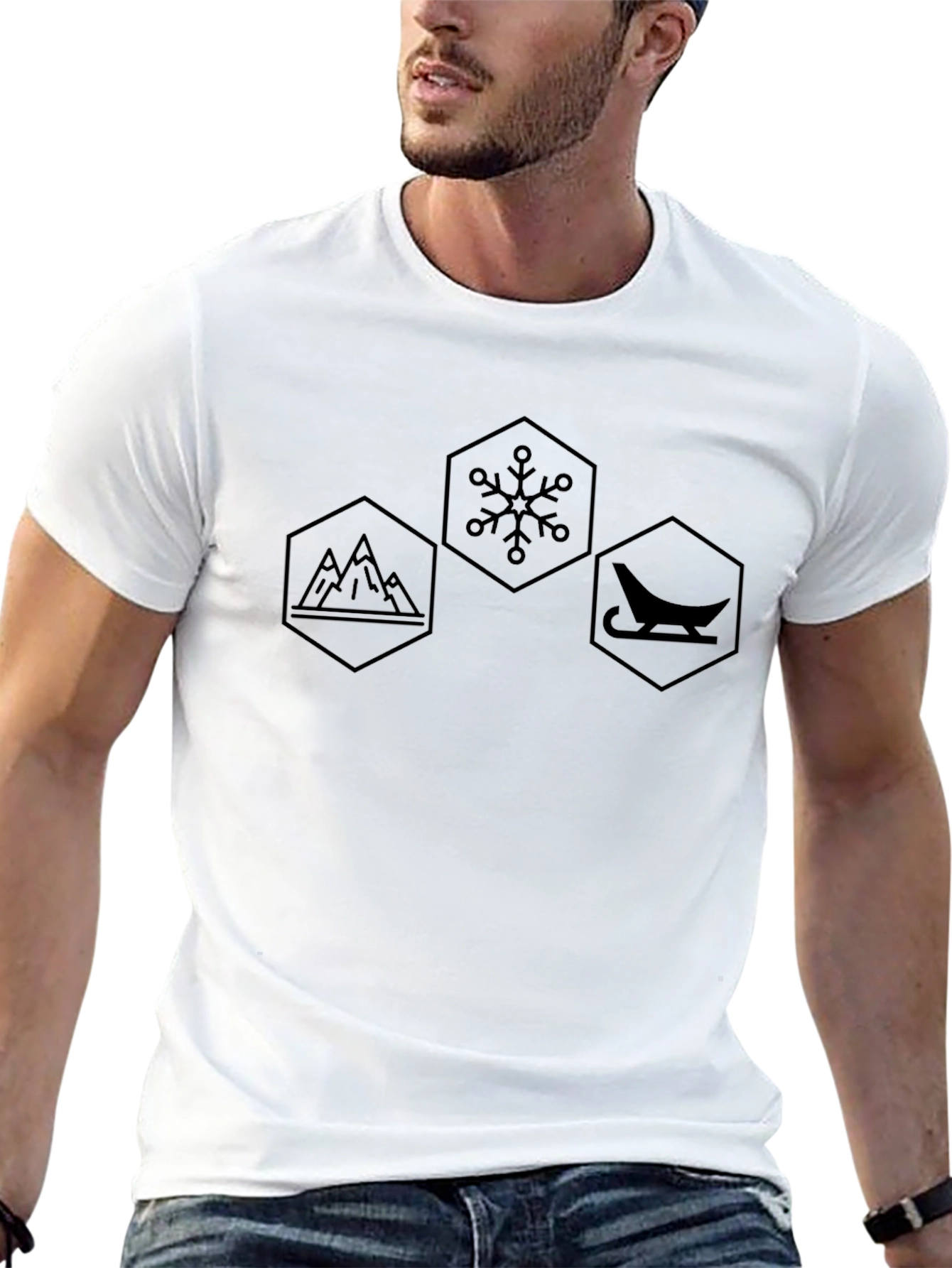 Winter Adventure Hexagon T-Shirt